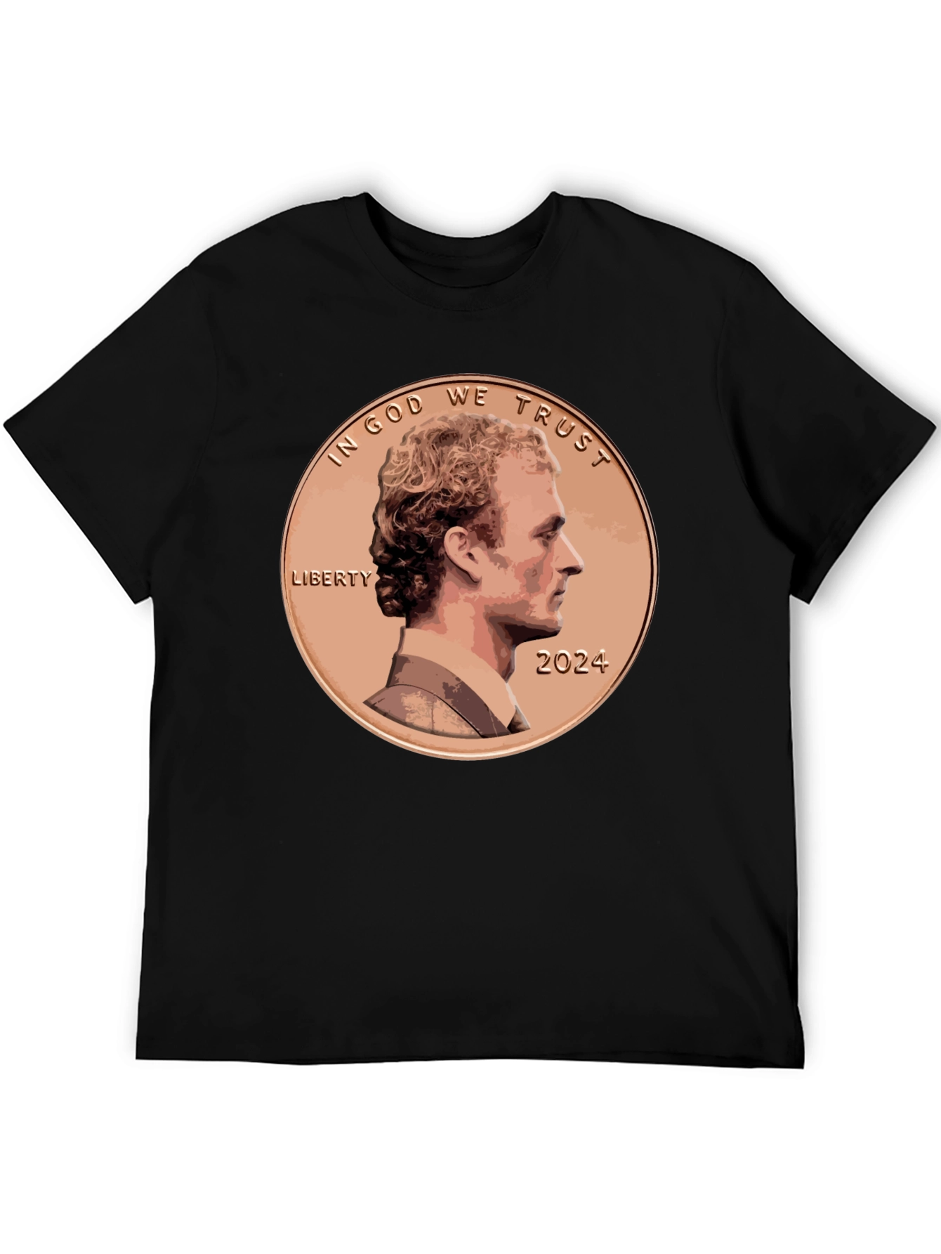Black 2024 Penny T-Shirt: In God We Trust view 5