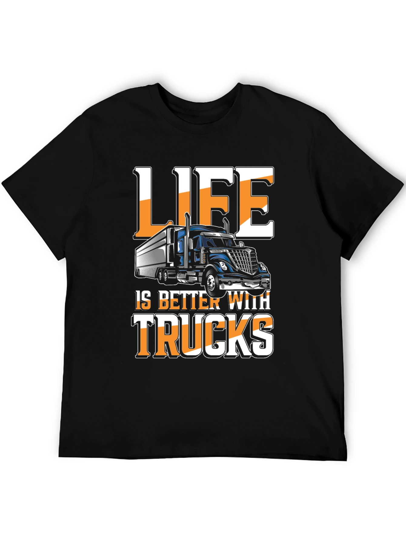 Black Life is Better with Trucks Graphic Tee view 5