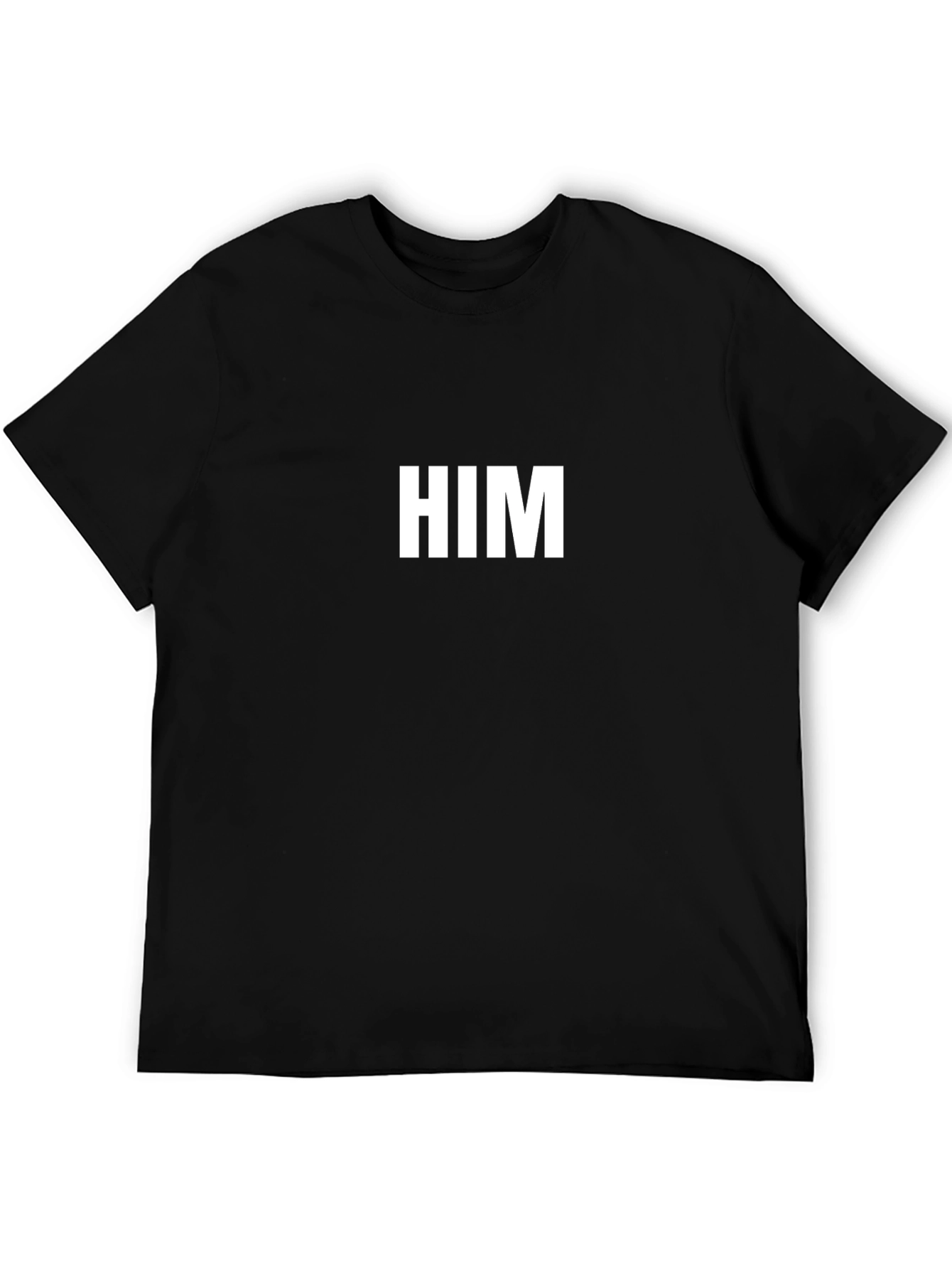 Black HIM Graphic Tee - Modern Black T-Shirt view 5