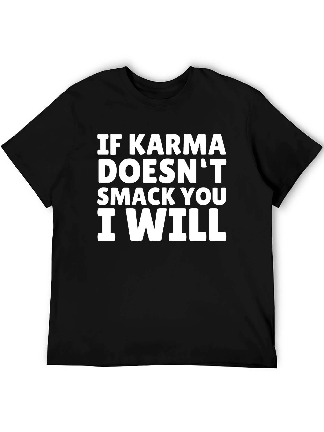 Black Karma T-Shirt - Funny Statement Tee view 5