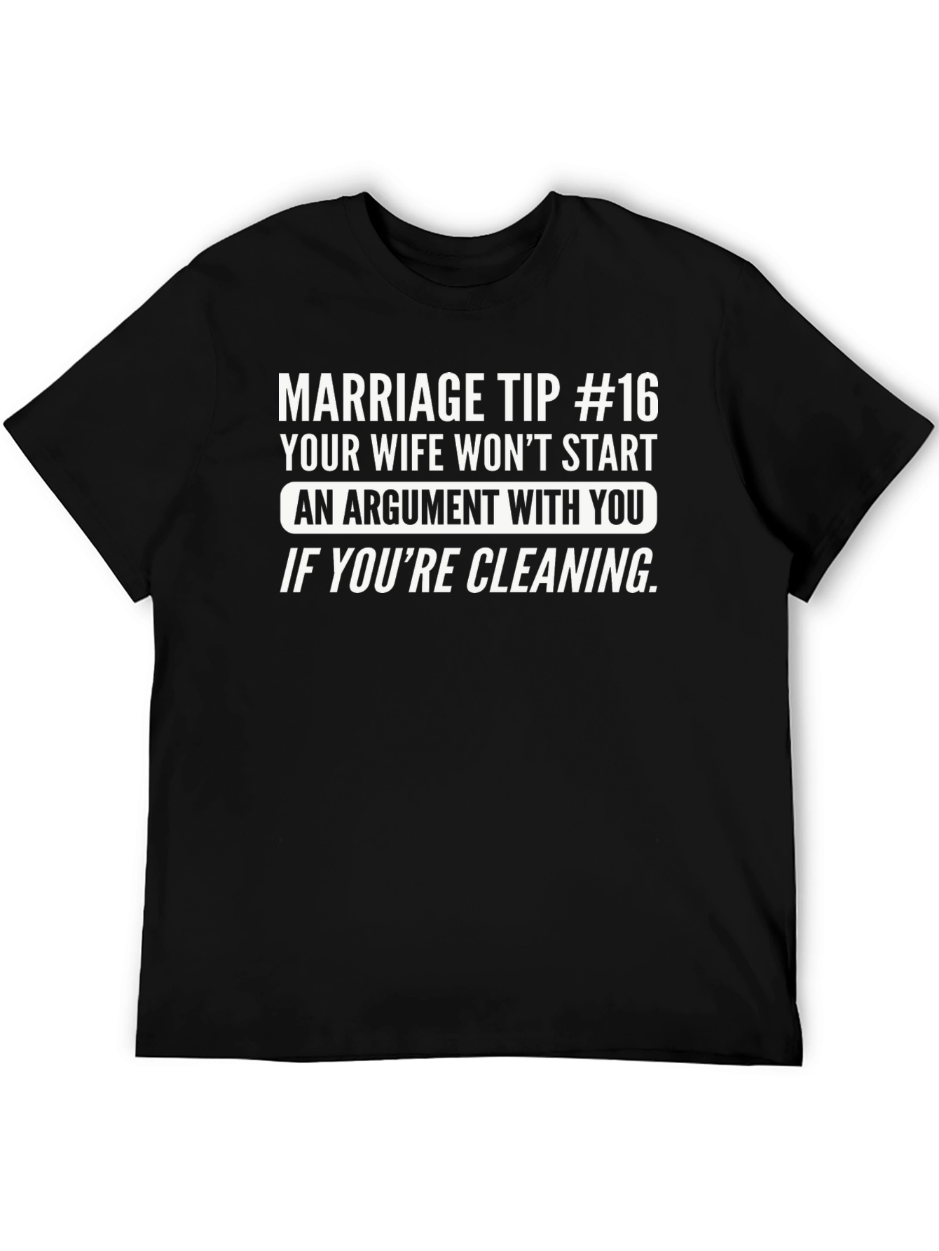 Black Marriage Tip #16 Graphic T-Shirt view 5