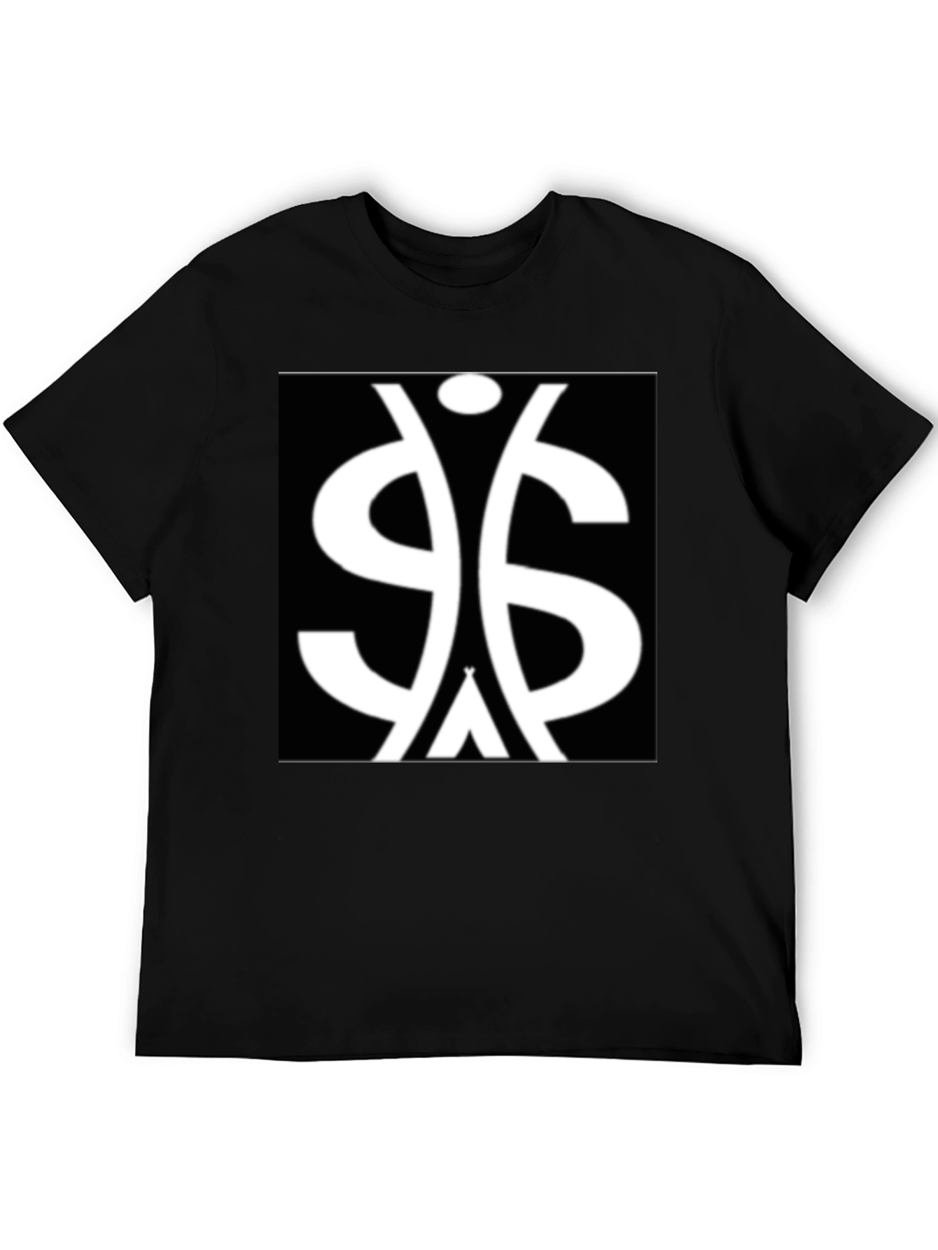 Black Symbol Graphic Tee - Black Cotton Blend view 5