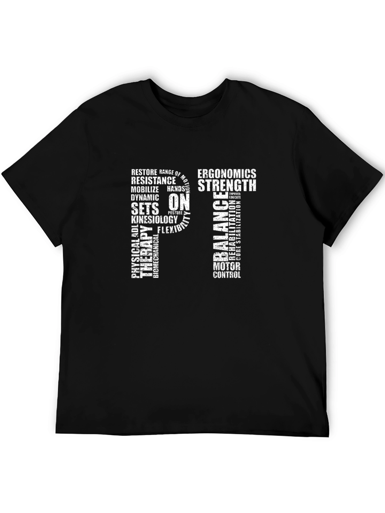 PT Physical Therapy Word Art T-Shirt - 5