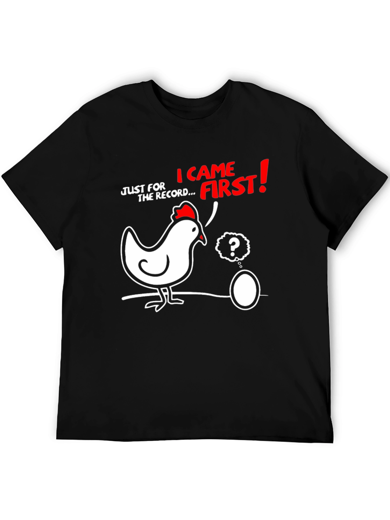 Black Chicken or Egg T-Shirt view 5
