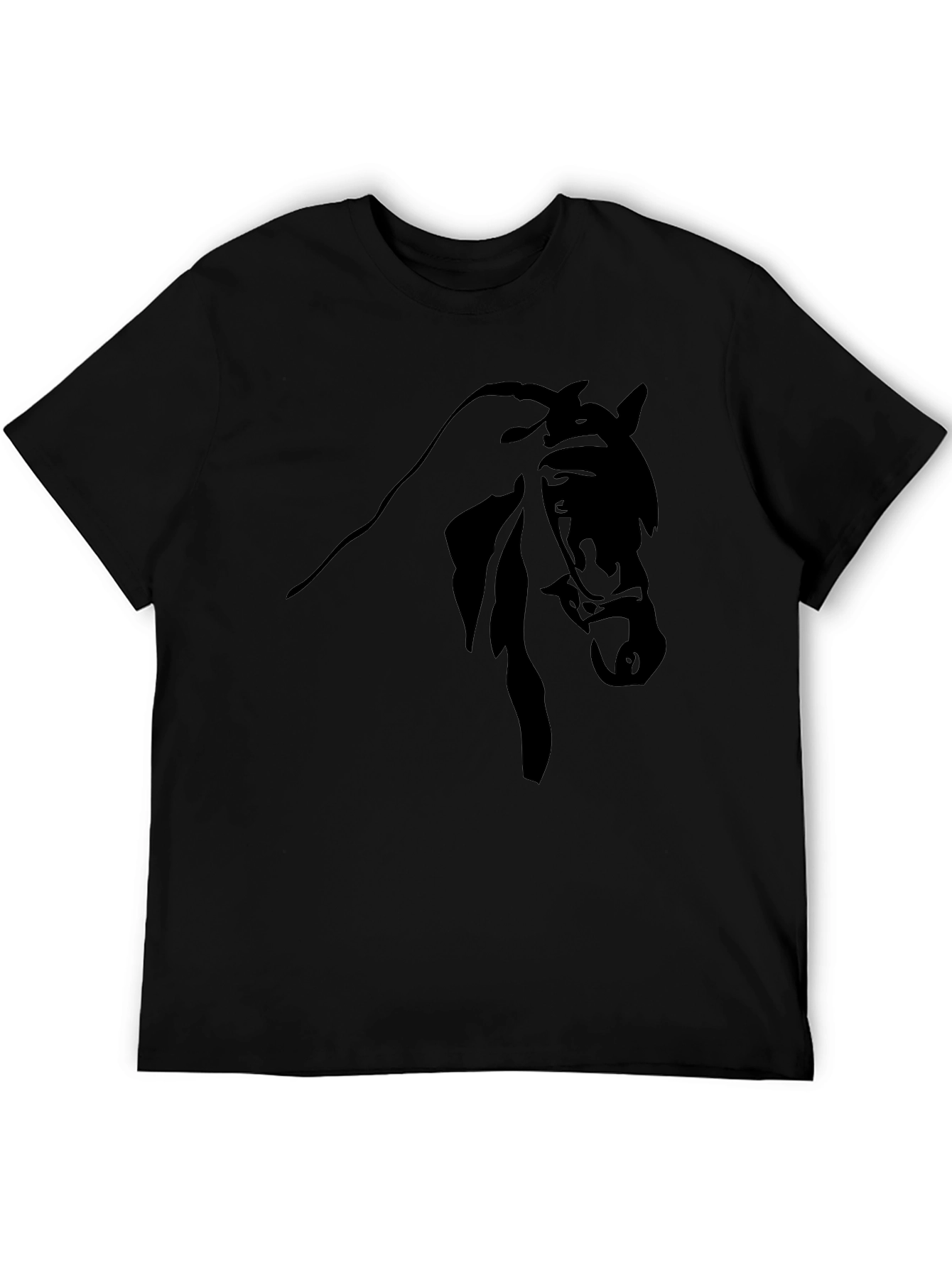 Black Black Horse Graphic Tee - Equestrian Style view 5