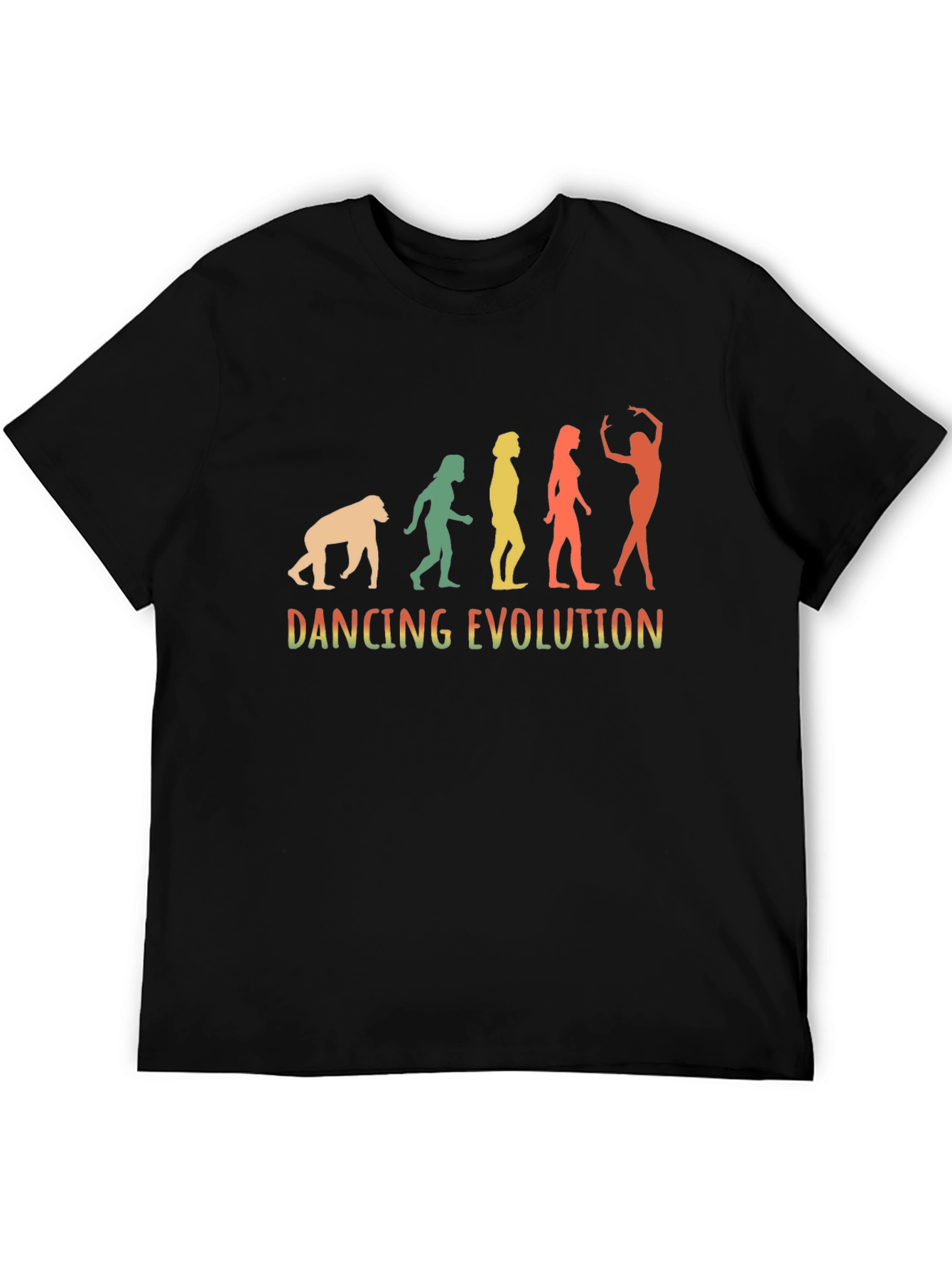 Black Dancing Evolution Graphic Tee - Unisex view 5