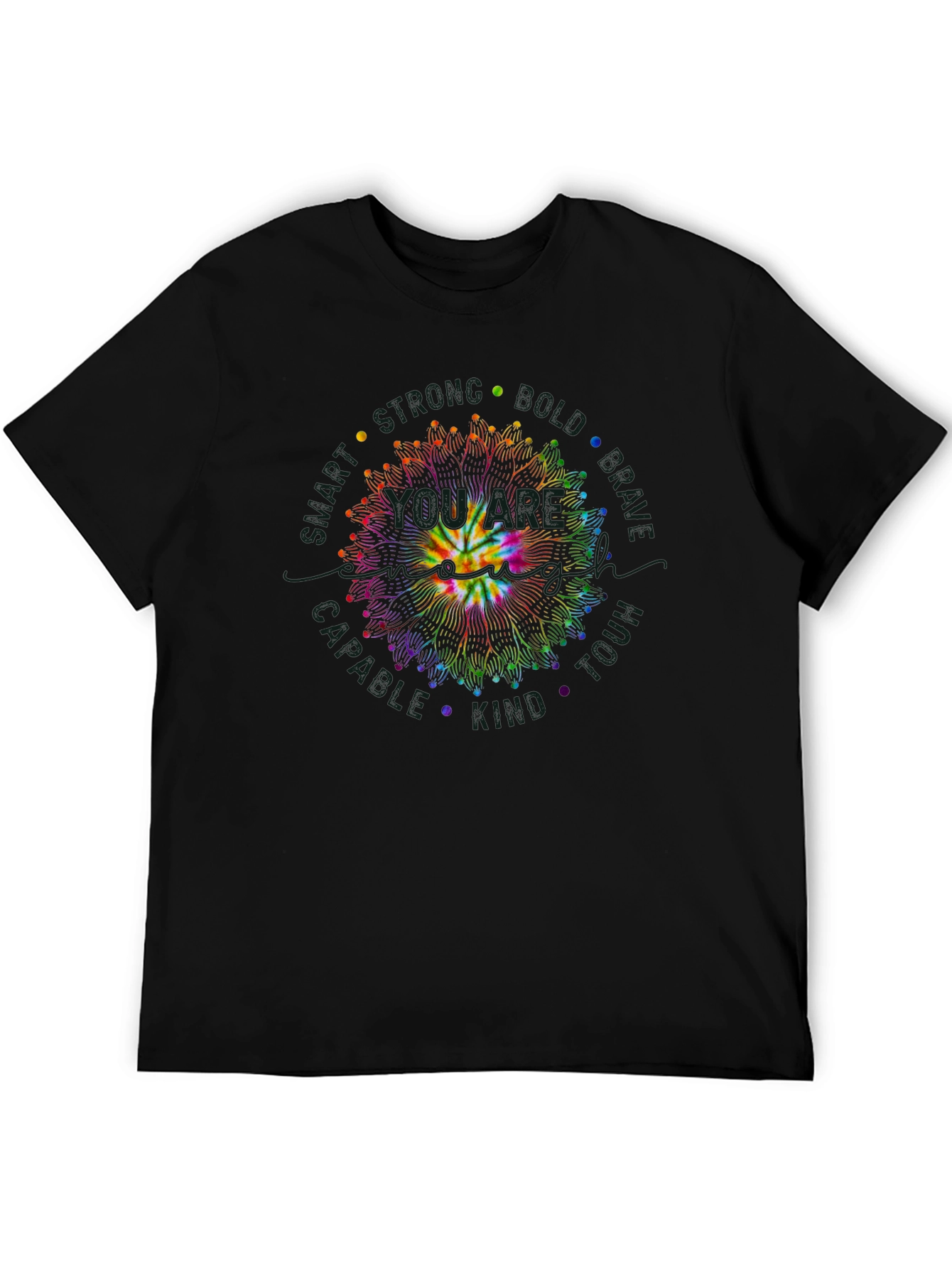 Tie Dye Smiley Face Mandala T-Shirt - 5