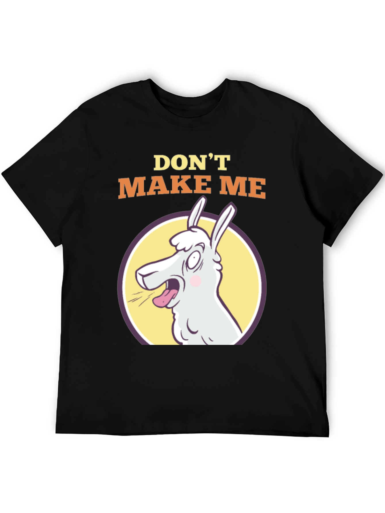 Black Don't Make Me Llama T-Shirt - Funny Animal Tee view 5