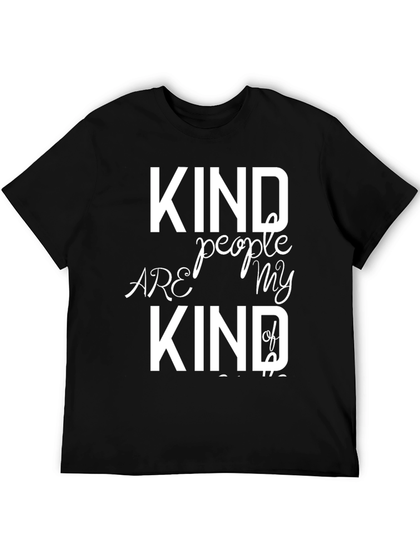 Black Kind People T-Shirt: Positive Vibes & Comfortable Style view 5