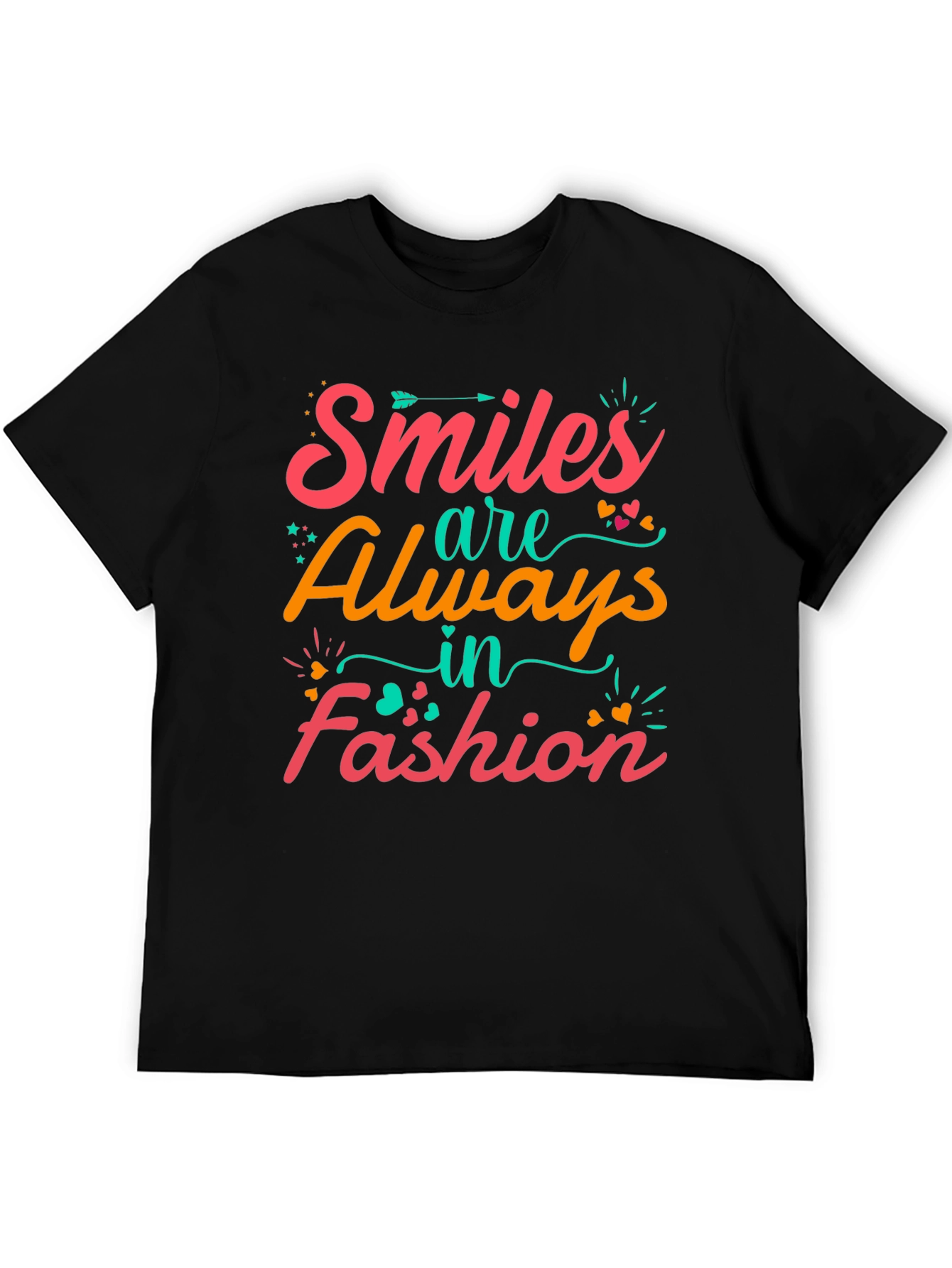 Black Smiles Are Always in Fashion Graphic T-Shirt view 5