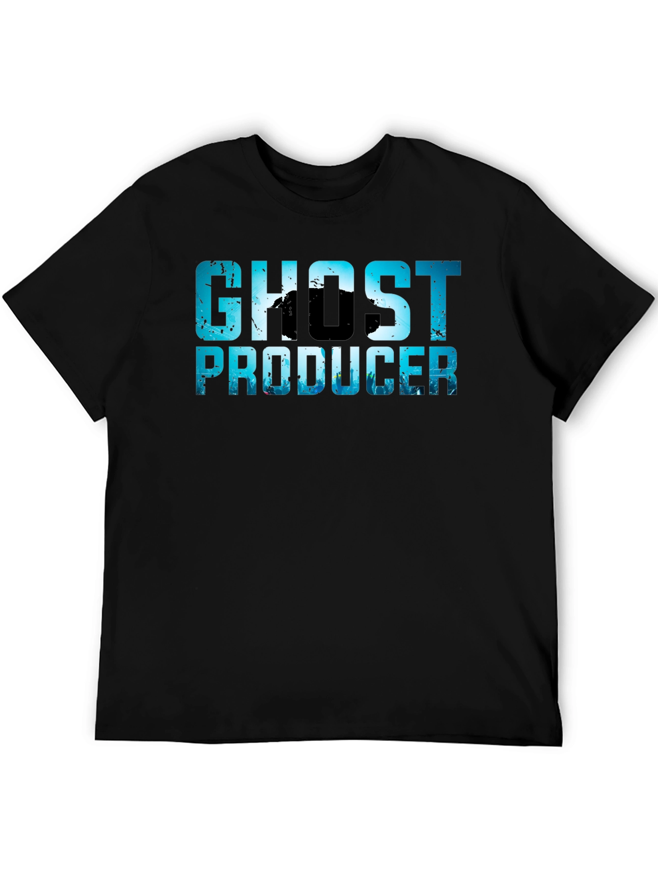 Black Ghost Producer T-Shirt - Unique Design Tee view 5