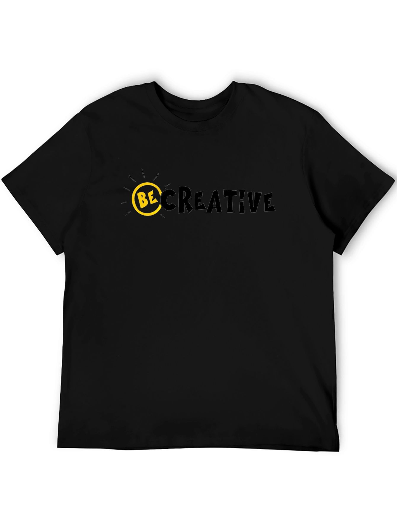 Black Be Creative Graphic T-Shirt view 5