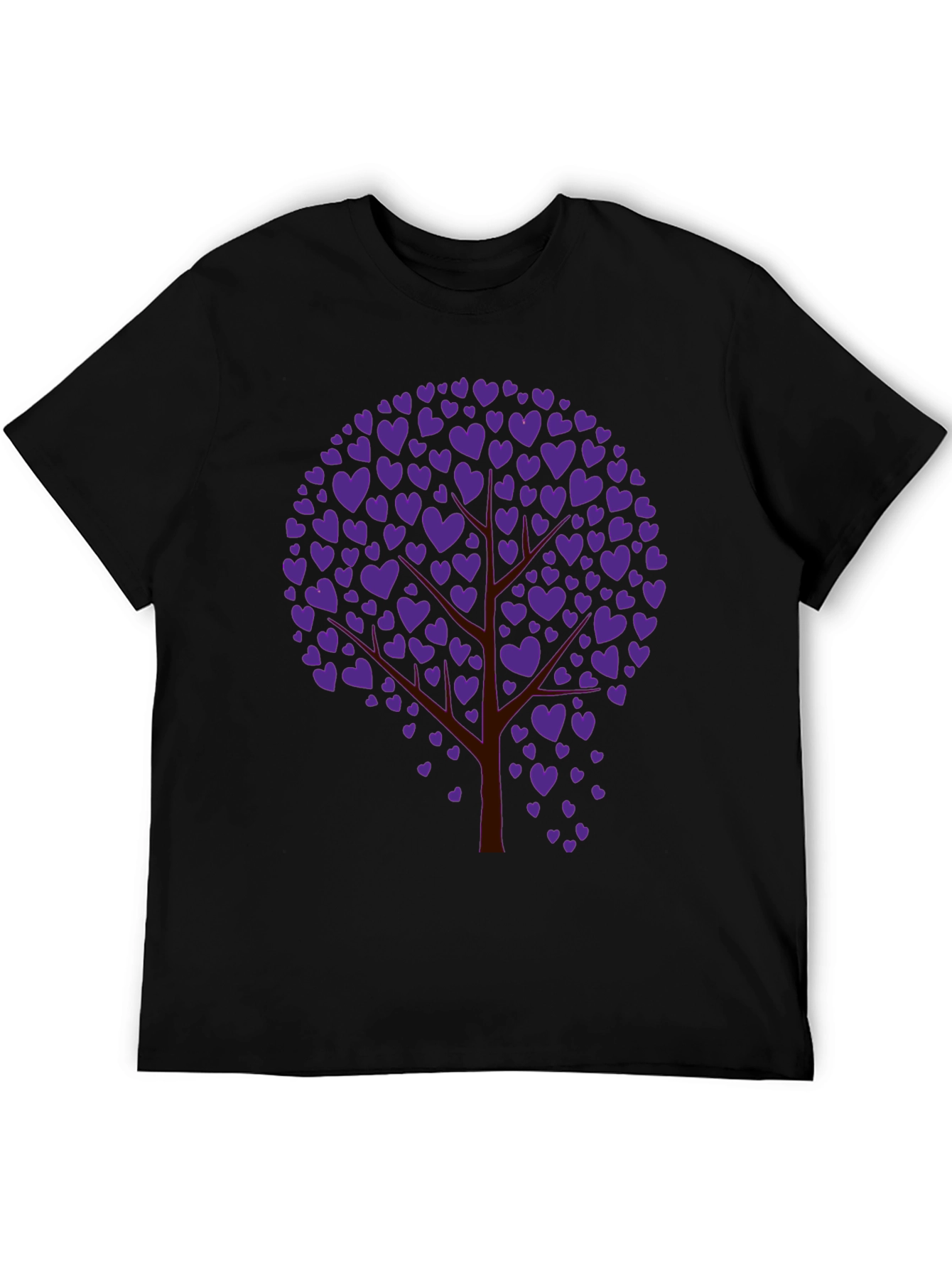 Black Heart Tree Graphic Tee - Black view 5