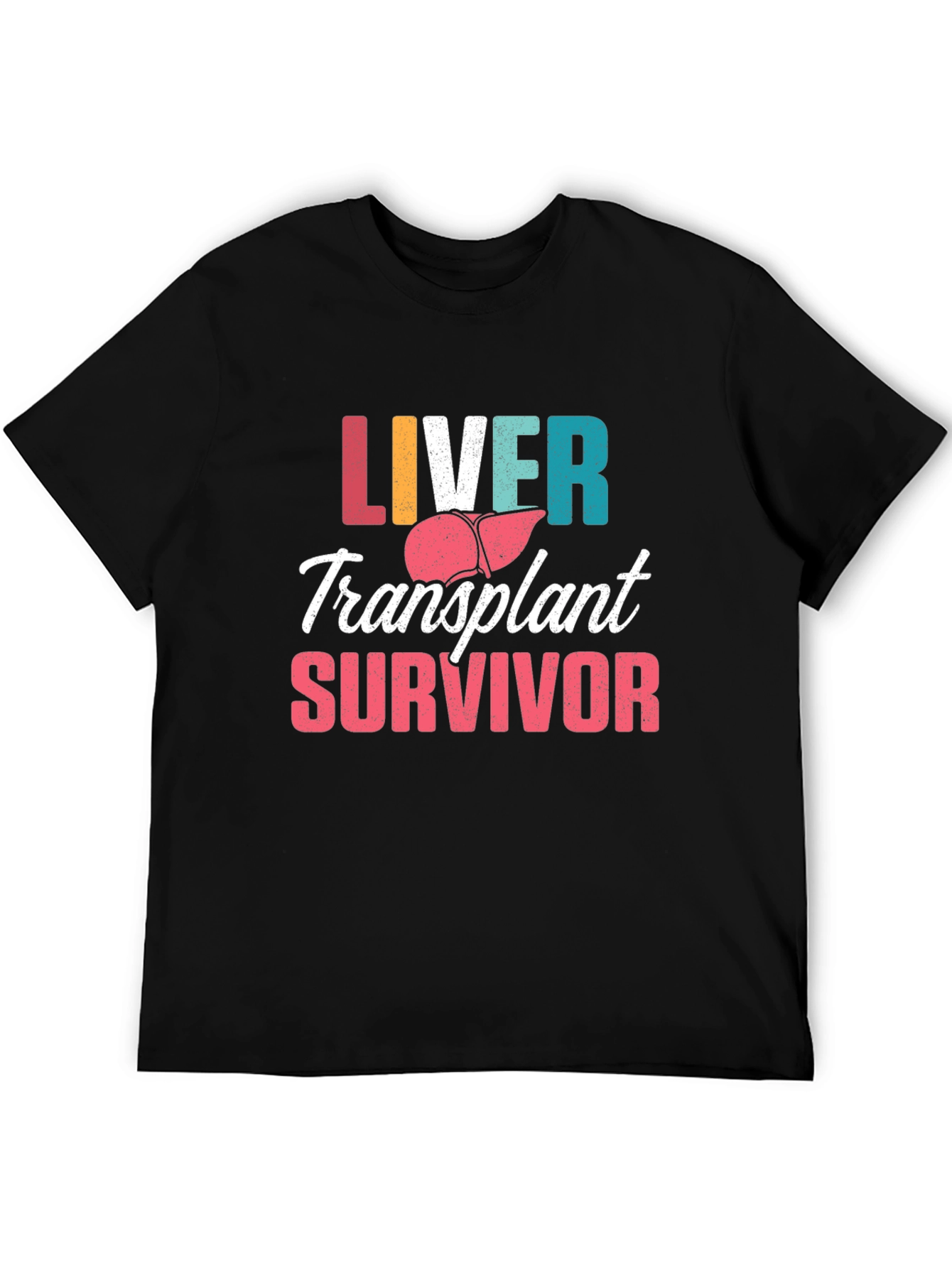 Black Liver Transplant Survivor Graphic Tee view 5