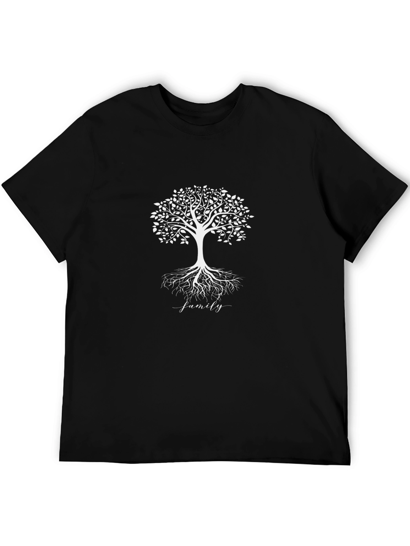 Black Family Tree Graphic Tee - Stylish Unisex T-Shirt view 5