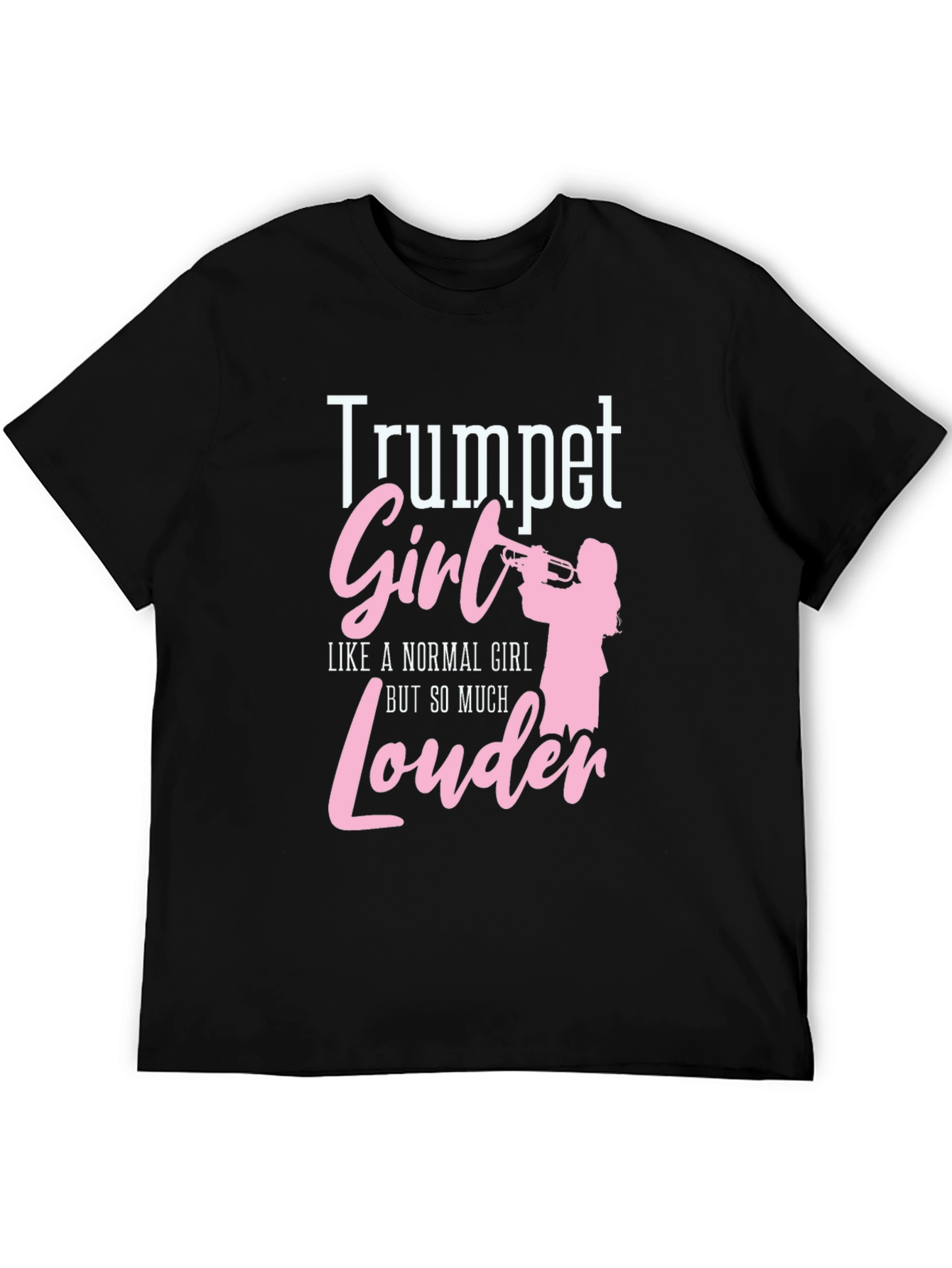 Black Trumpet Girl T-Shirt - Loud & Proud! view 5