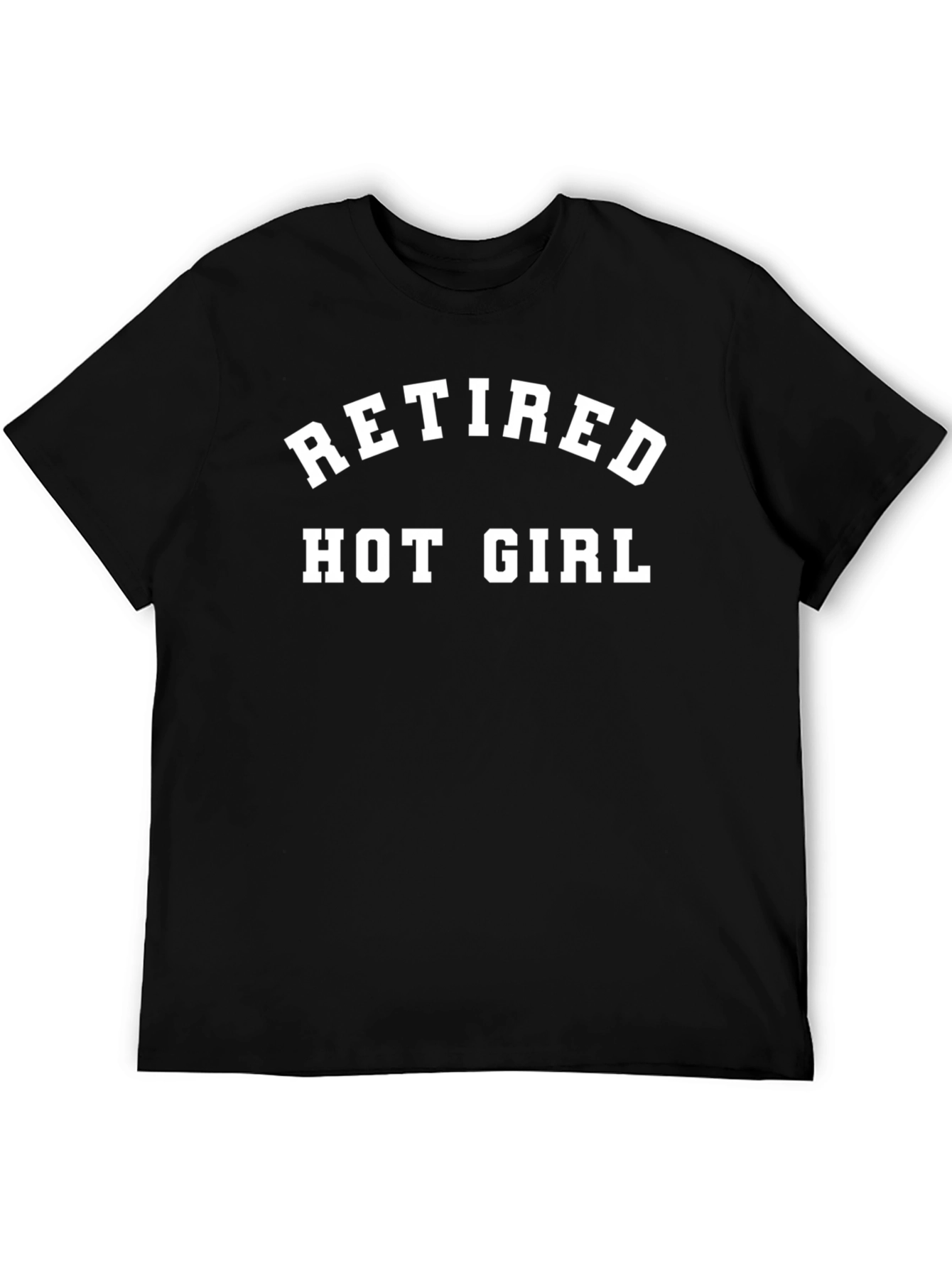 Black Retired Hot Girl T-Shirt - Funny Novelty Tee view 5
