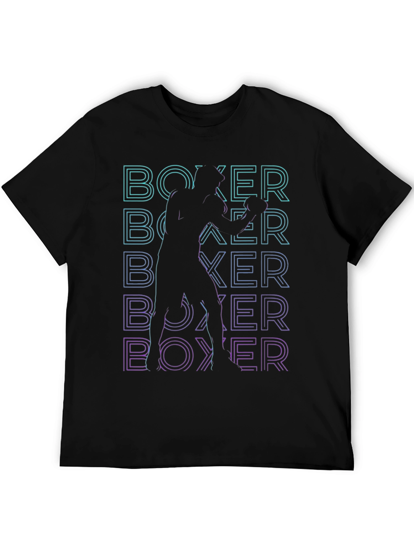 Black Boxer Graphic T-Shirt - Black view 5