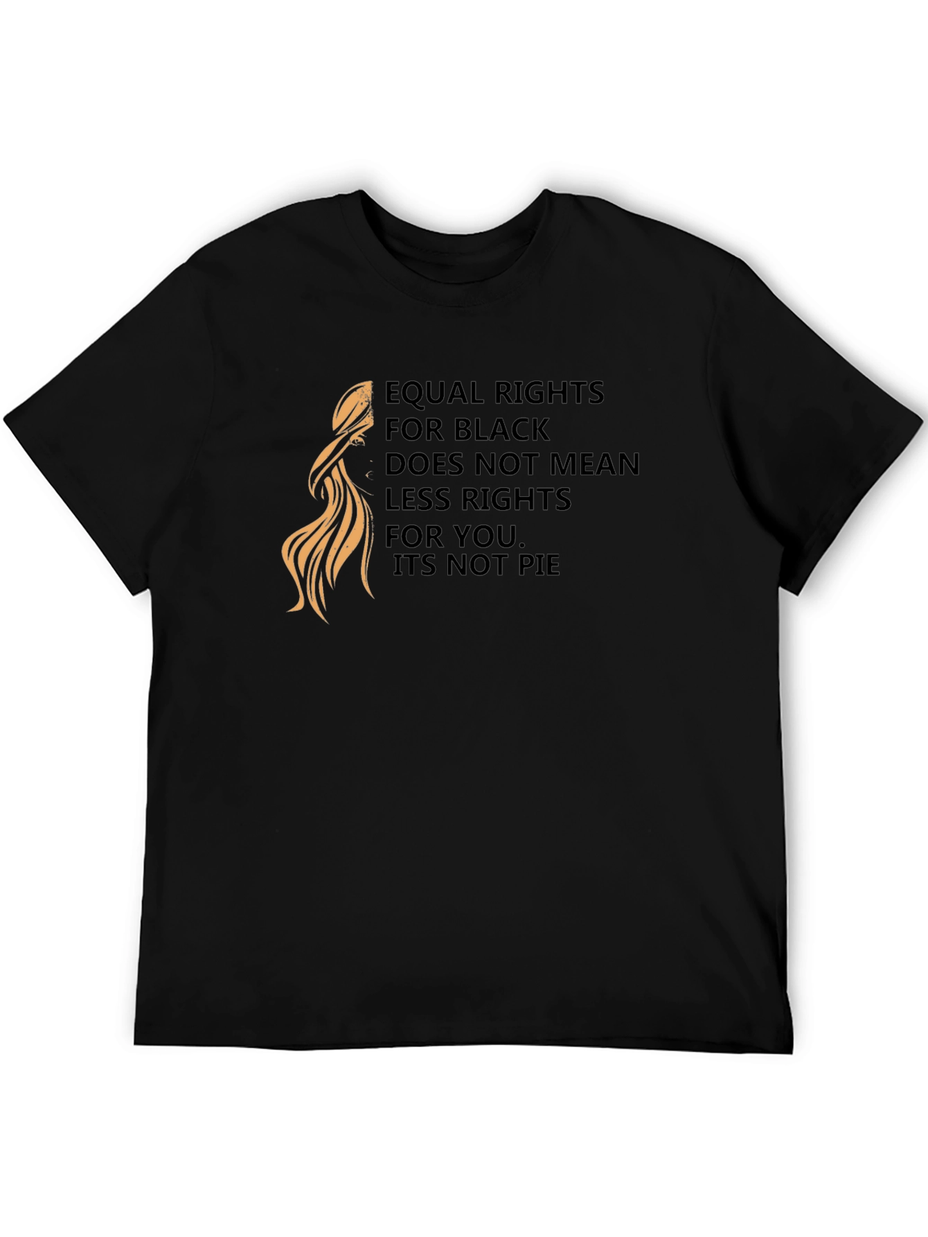 Black Equal Rights Black T-Shirt: Powerful Statement Tee view 5