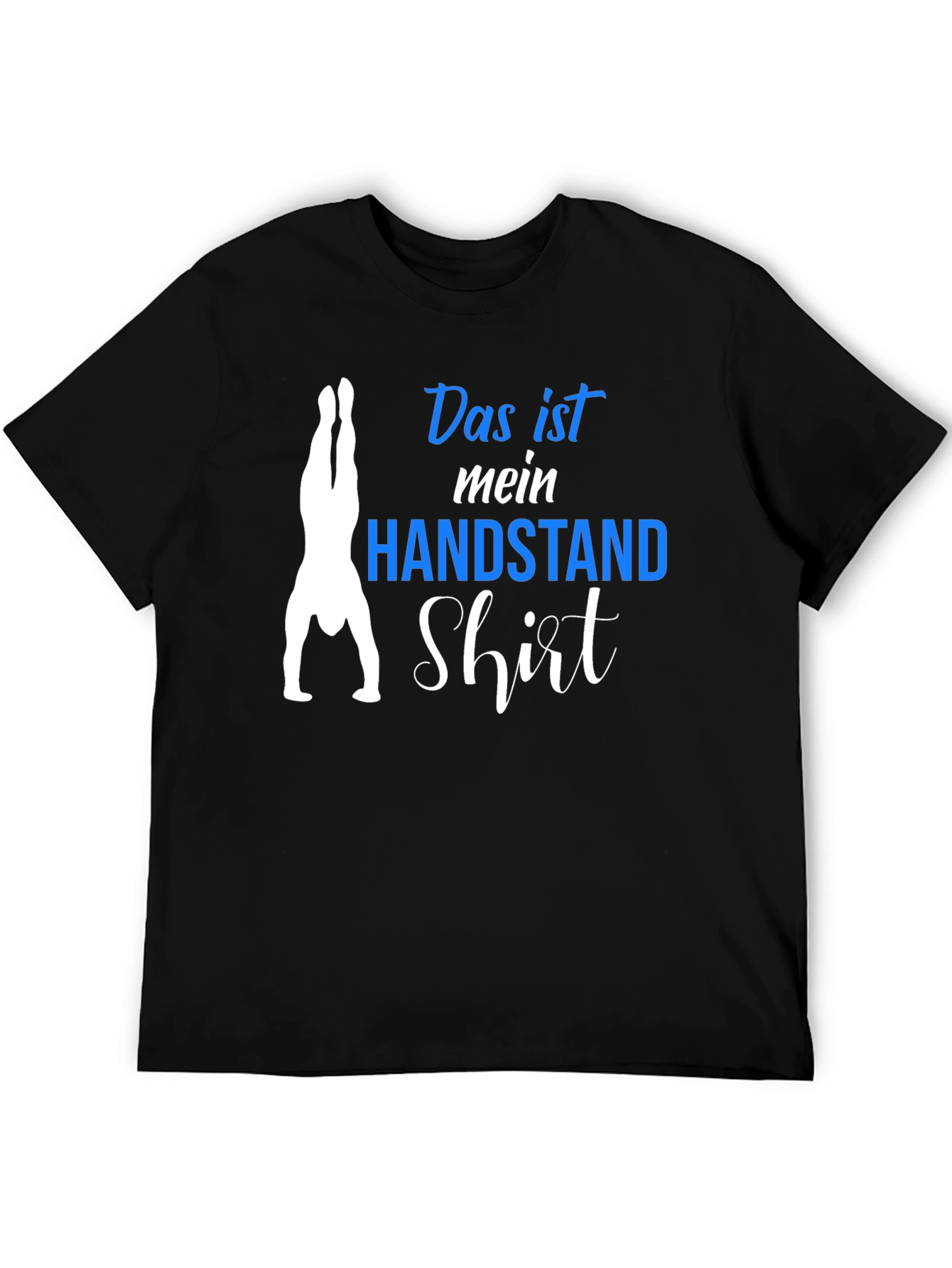 Black Handstand Shirt - Men's Black Graphic Tee view 5