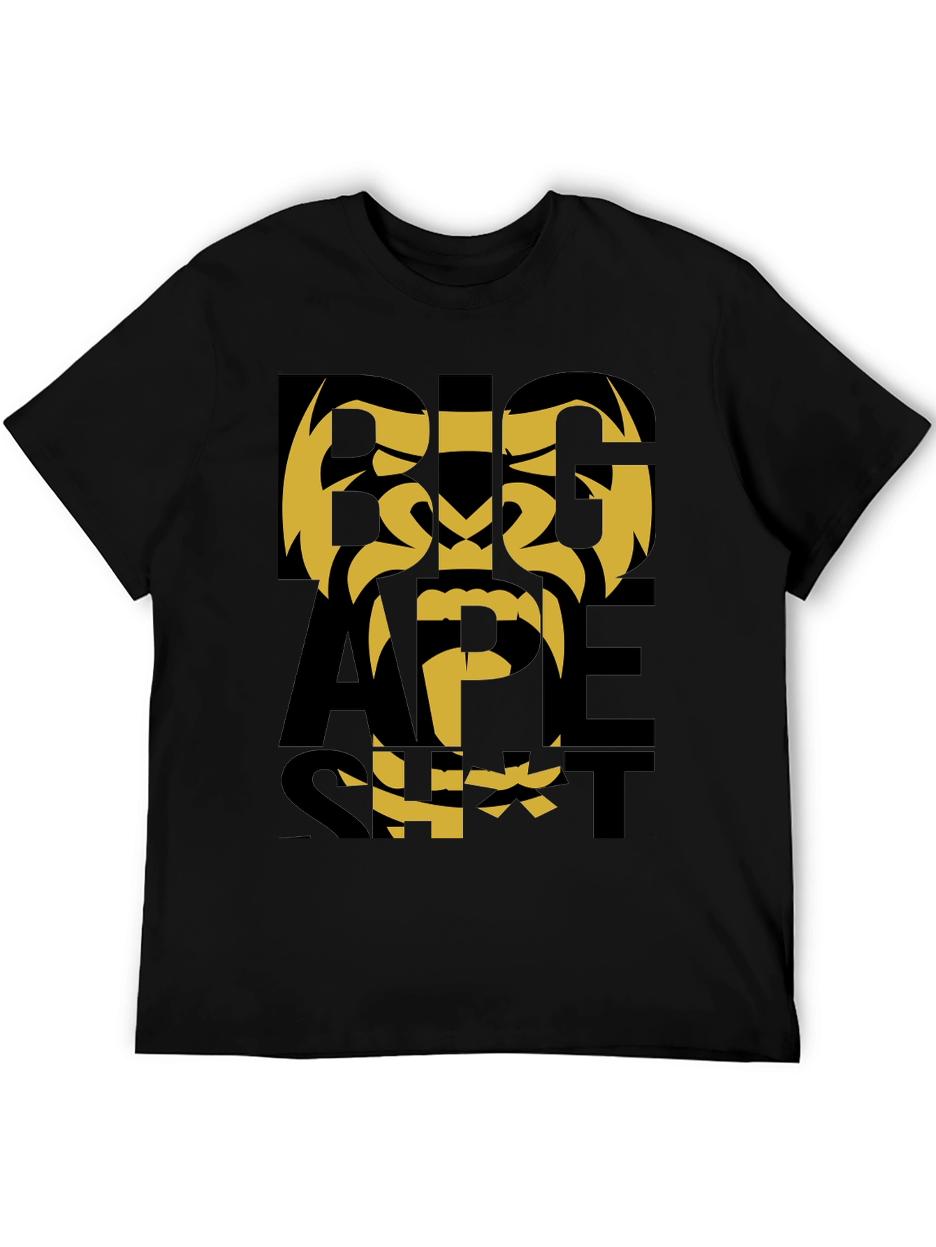 Black Big Ape Tee - Bold Graphic Print view 5