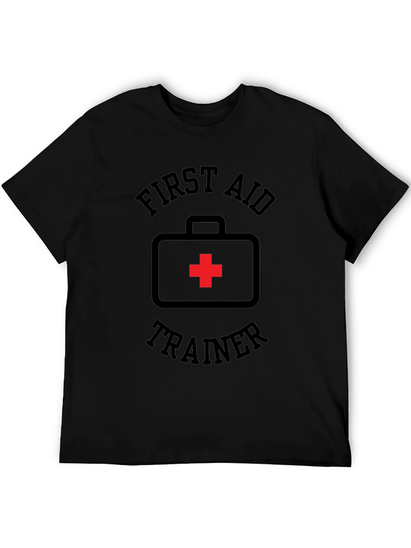 Black First Aid Trainer T-Shirt view 5
