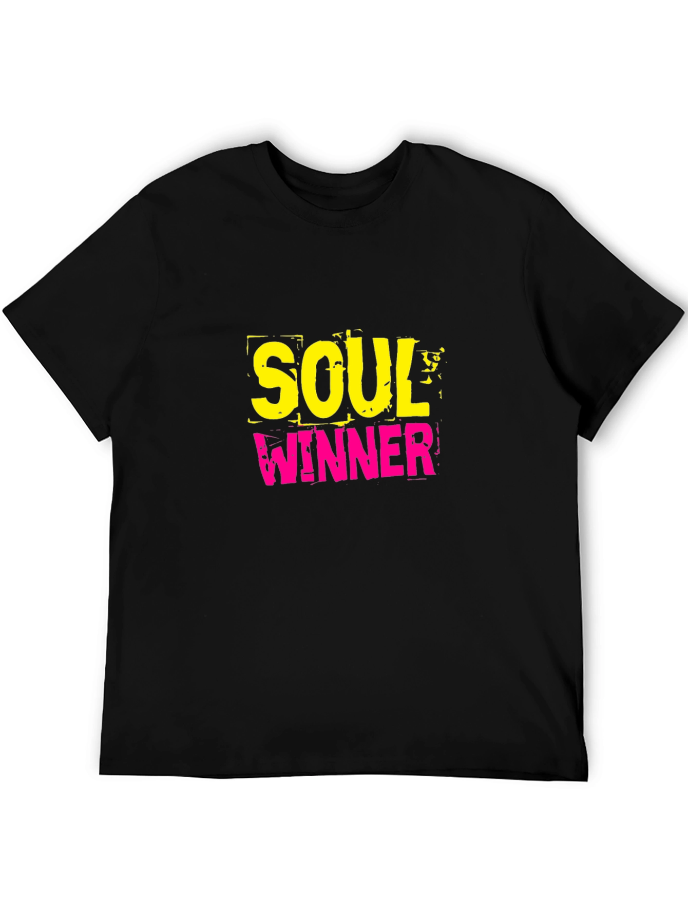 Black Soul Winner Graphic Black T-Shirt view 5