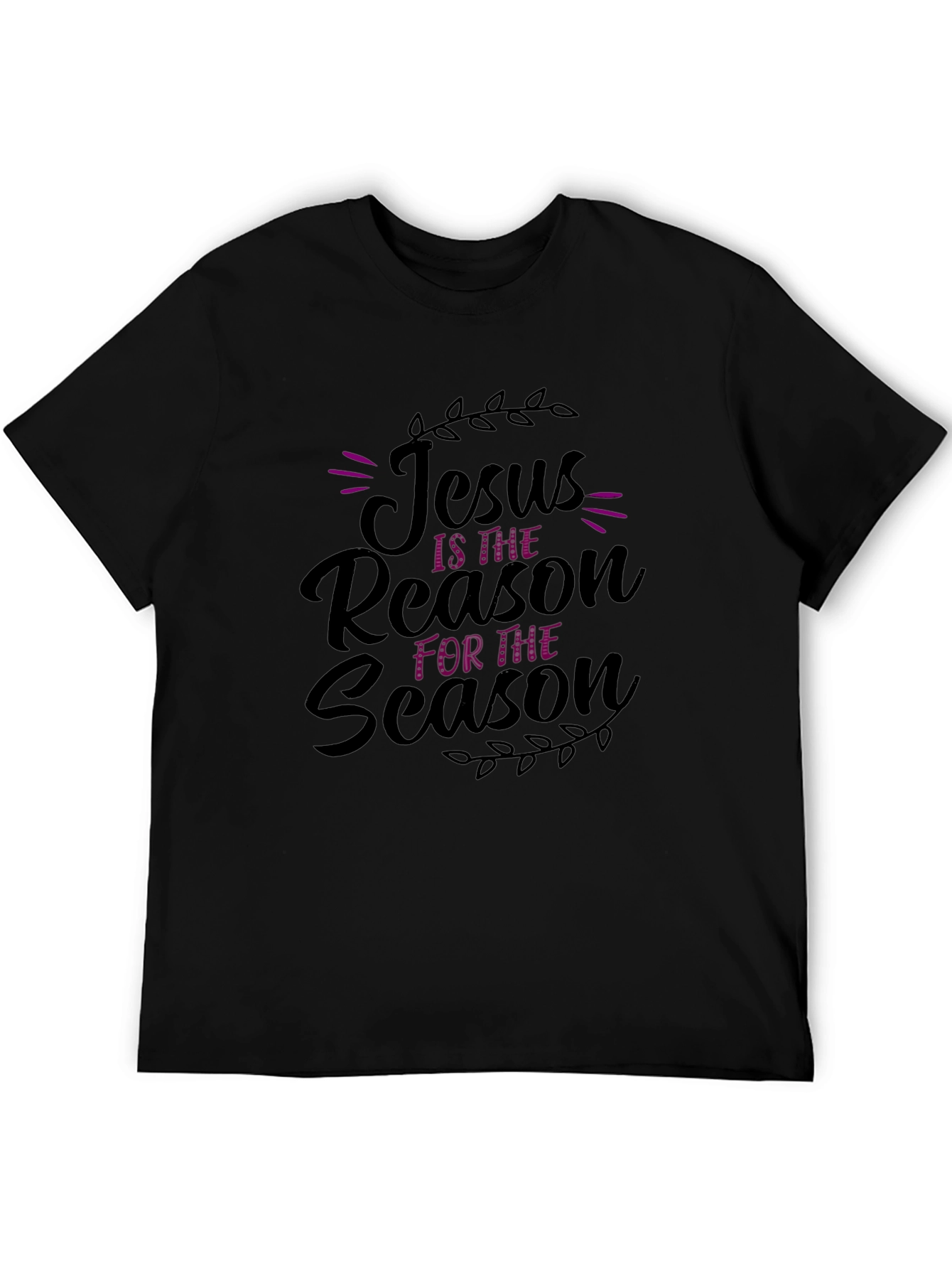 Black Jesus is the Reason T-Shirt - Black Christian Tee view 5
