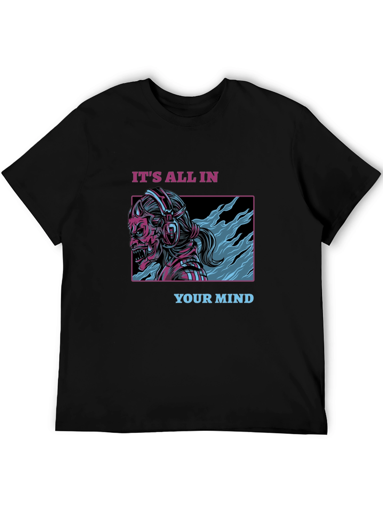Black It's All In Your Mind Black Graphic Tee view 5
