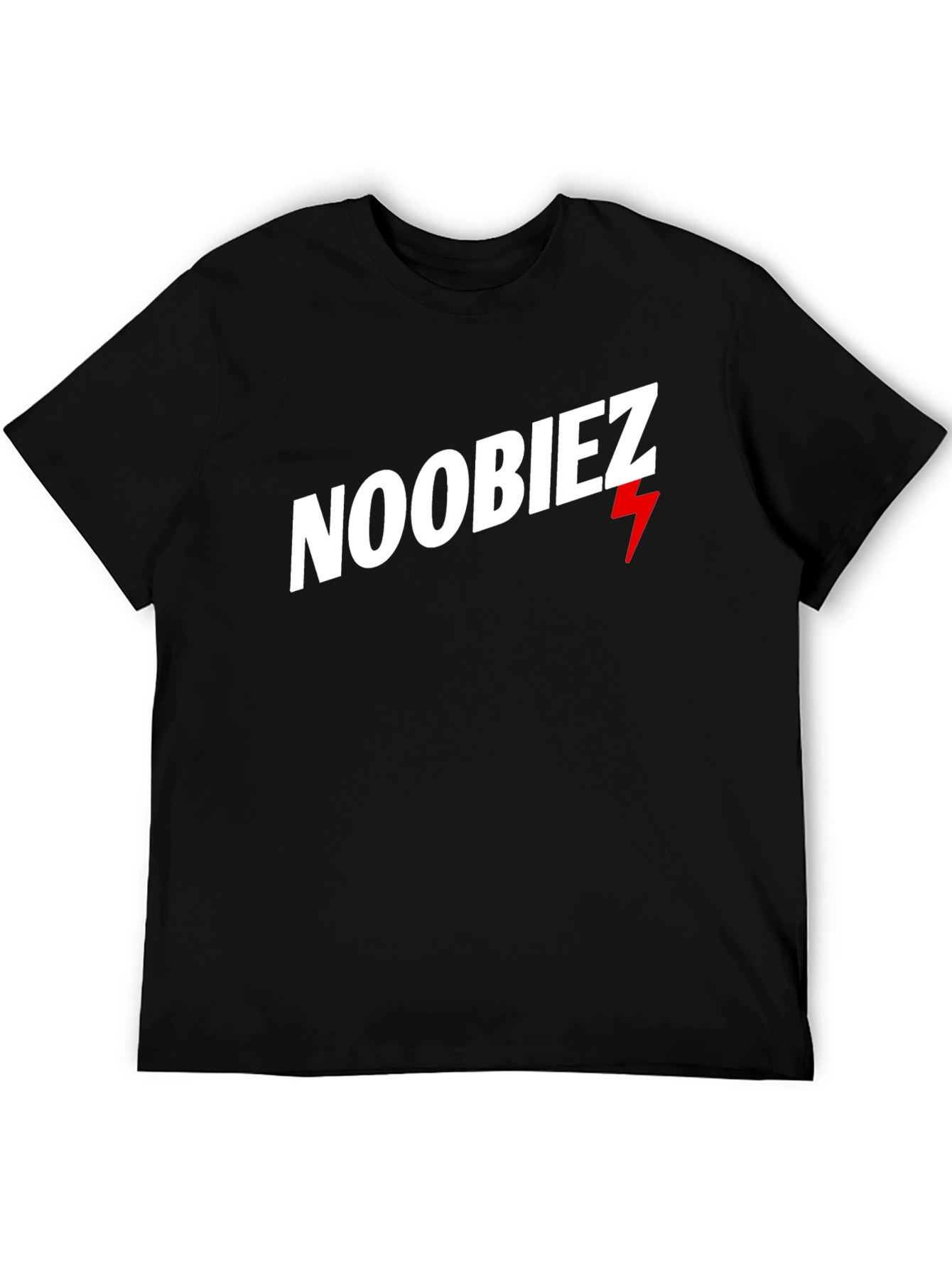 Black Noobiez Graphic Tee - Cool Casual Black T-Shirt view 5