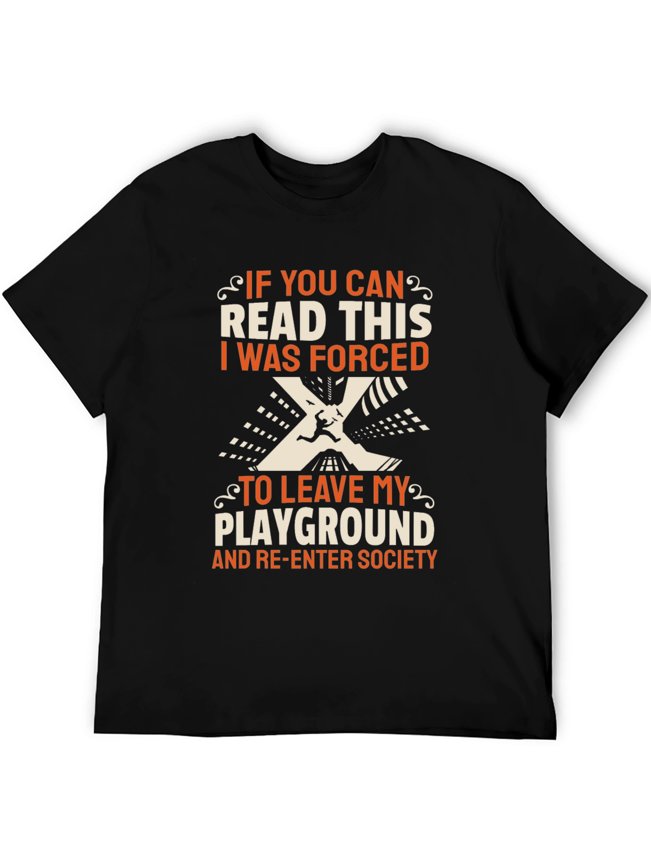 Black Funny 'If You Can Read This' Black T-Shirt view 5