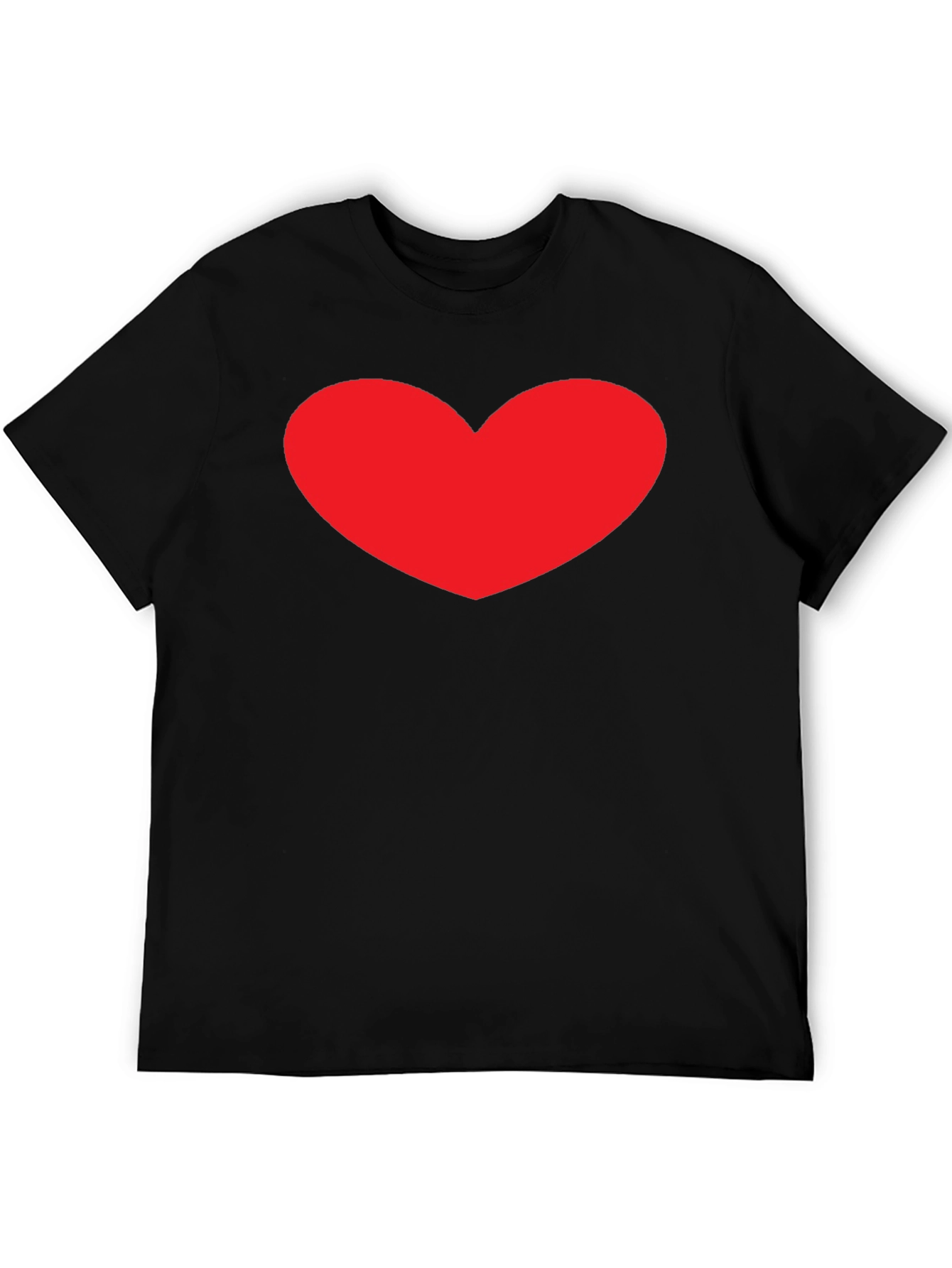 Black Heart Graphic Black T-Shirt - Stylish Casual Tee view 5