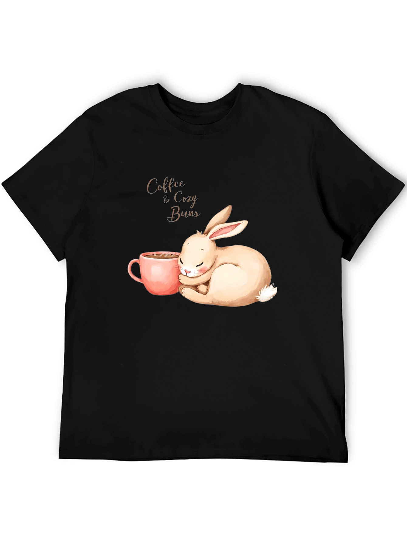 Black Coffee & Cozy Buns Graphic Tee view 5