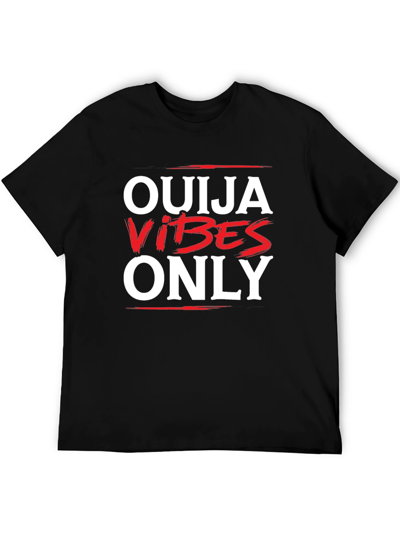 Black Ouija Vibes Only Graphic Tee - Soft Cotton view 5