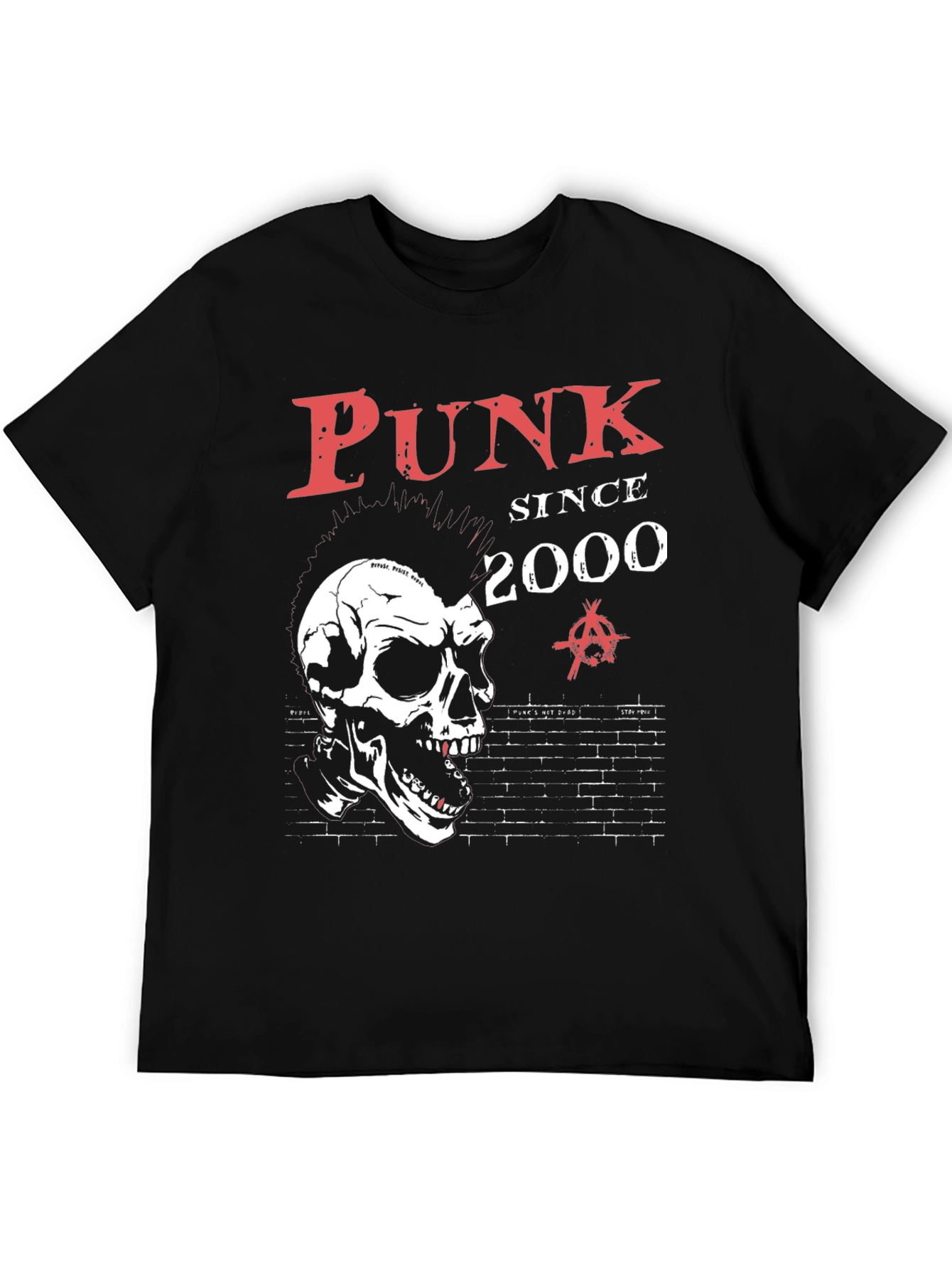 Black Punk Since 2000 Graphic T-Shirt view 5