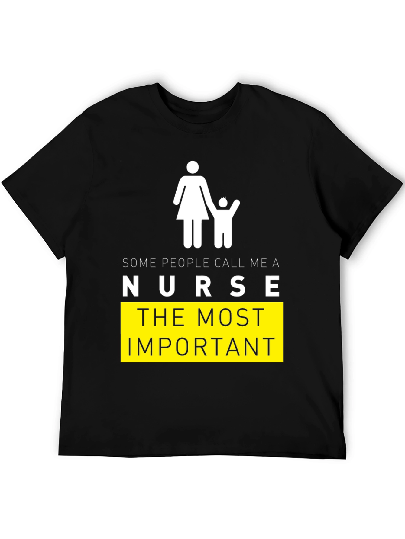 Black Nurse Graphic Tee - "Most Important" view 5