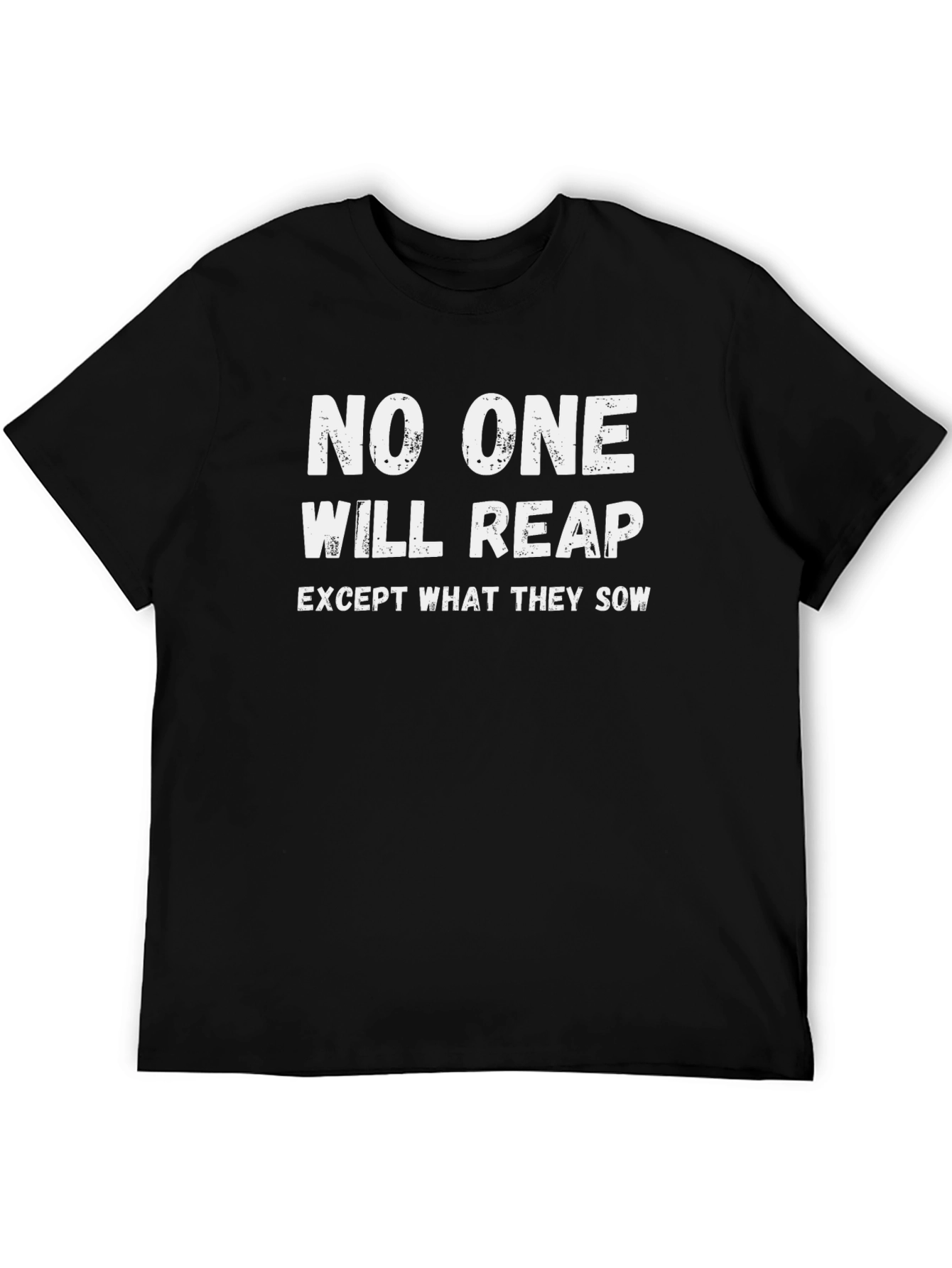 Black No One Will Reap Graphic T-Shirt - Black view 5