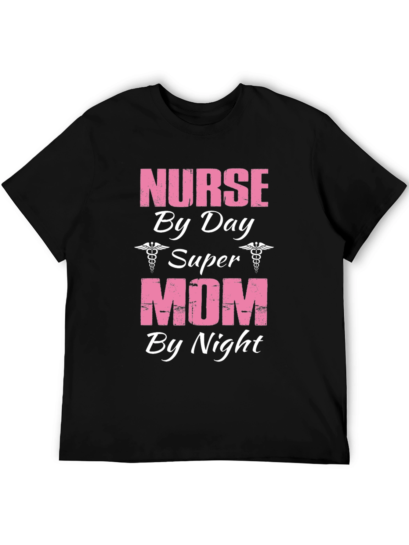 Black Nurse by Day, Super Mom by Night T-Shirt view 5