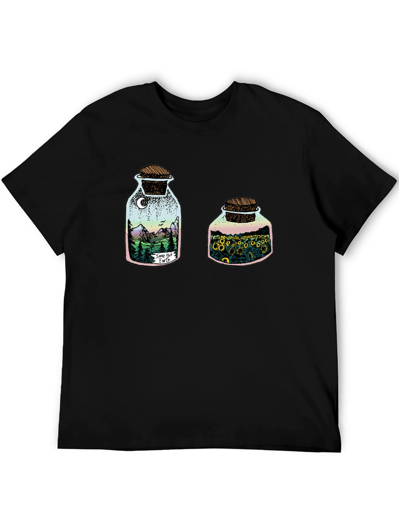 Black Nature in a Jar Graphic Tee view 5