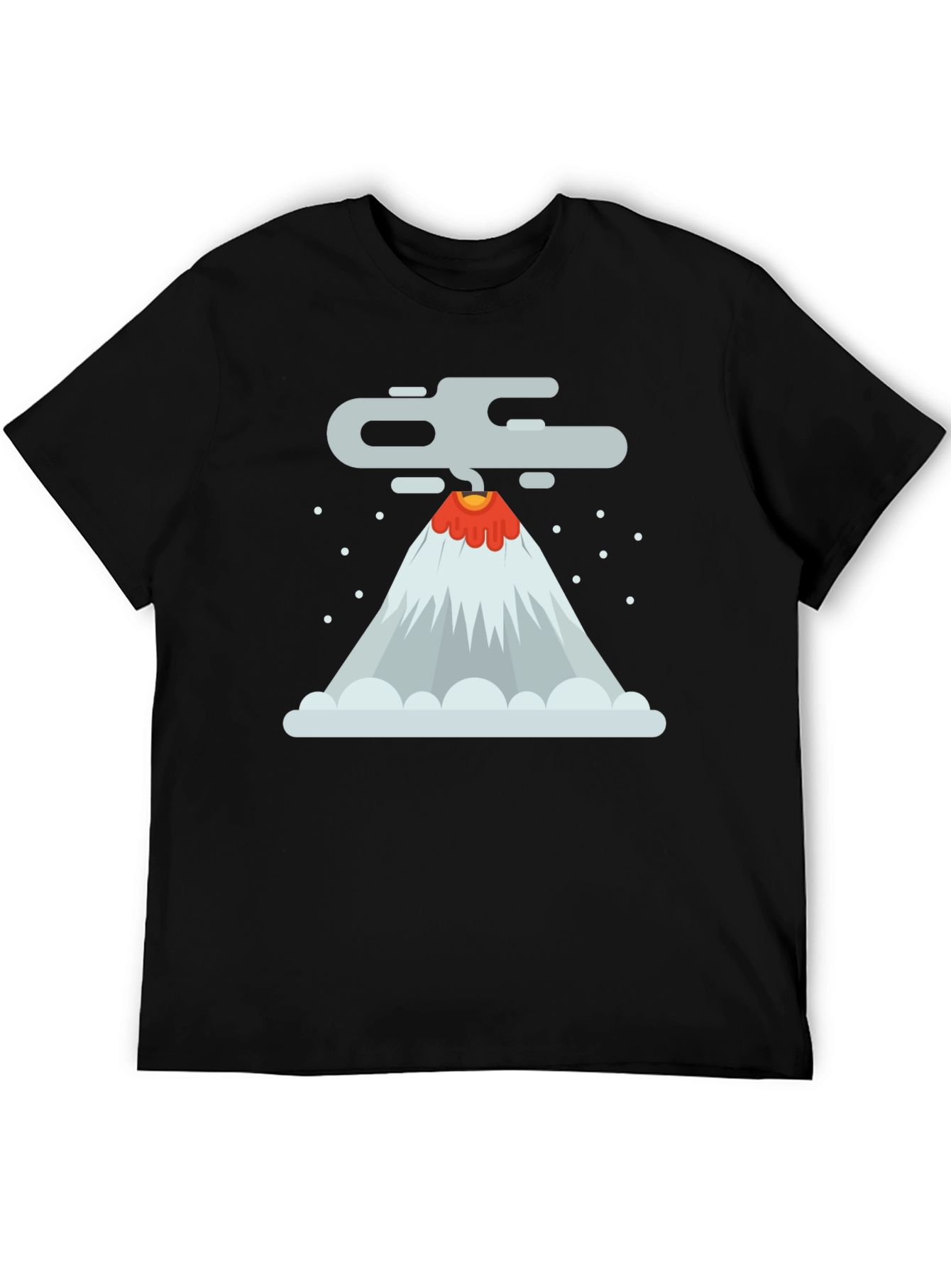 Black Volcano Graphic Tee - Erupting Style! view 5