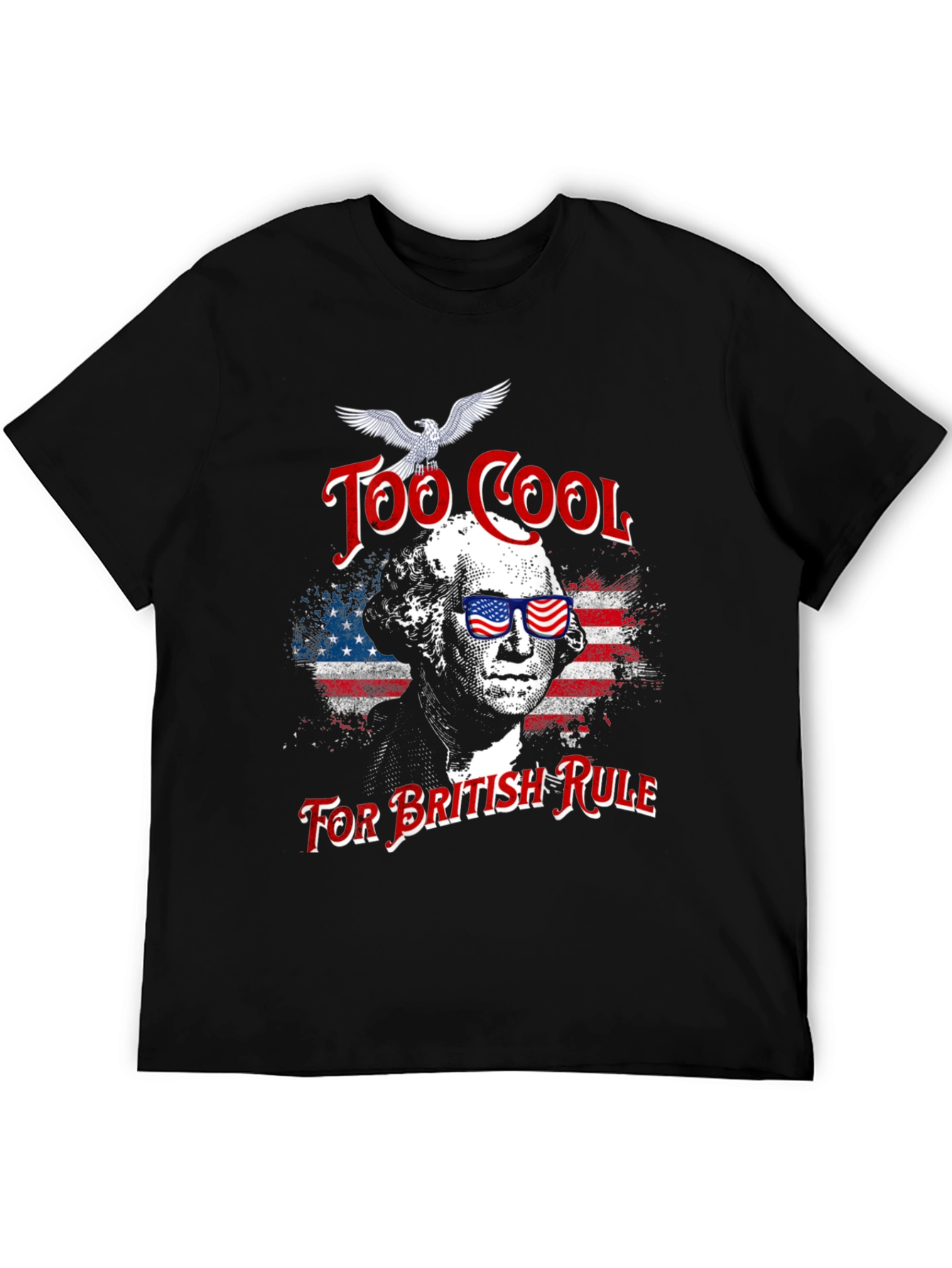 Black Too Cool For British Rule T-Shirt view 5