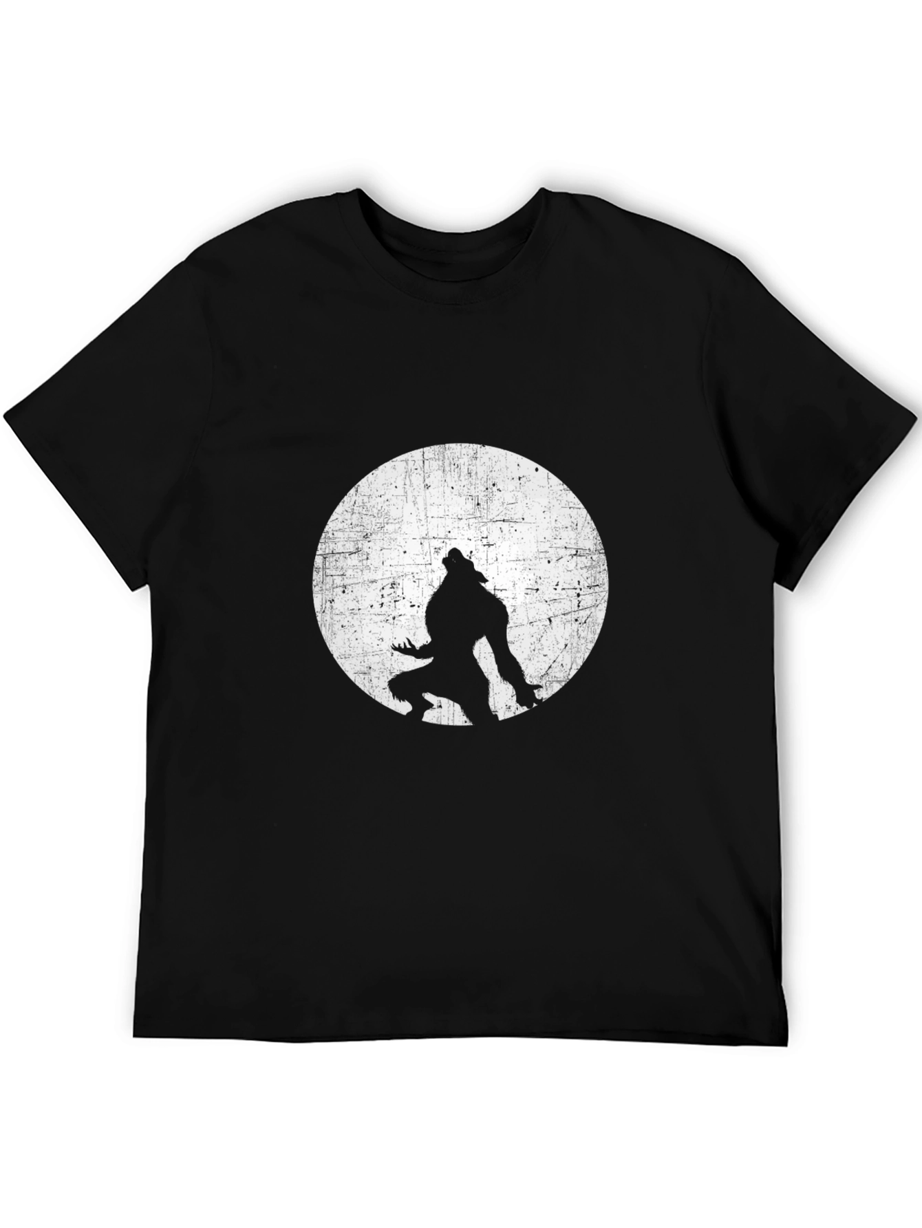 Black Werewolf Moon Black T-Shirt view 5
