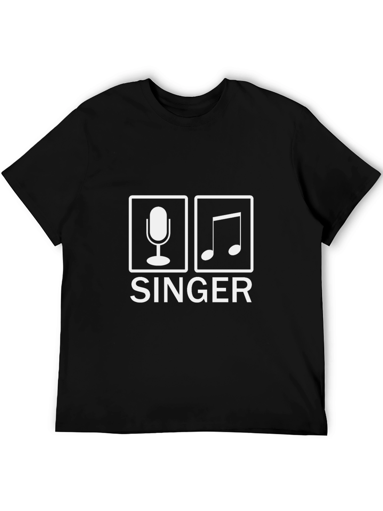 Black Singer Graphic T-Shirt - Music Lover Tee view 5