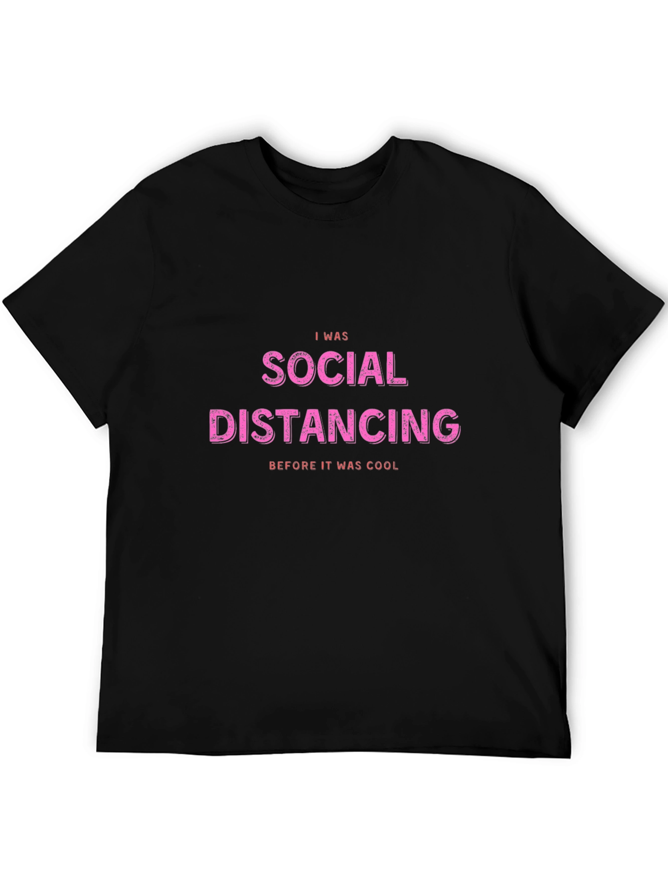 Black Social Distancing Before Cool Tee view 5