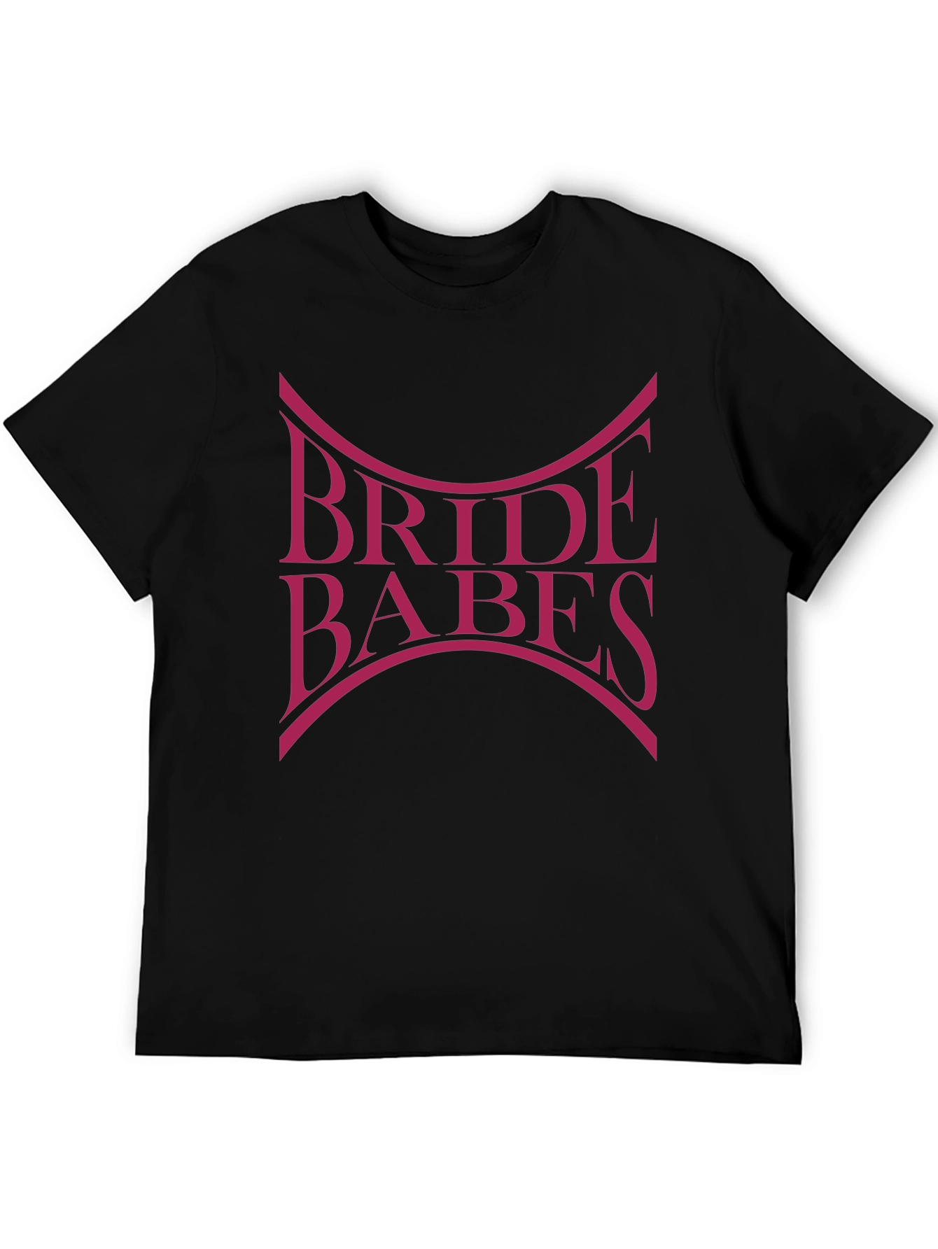 Black Bride Babes Graphic T-Shirt - Wedding Party Tee view 5