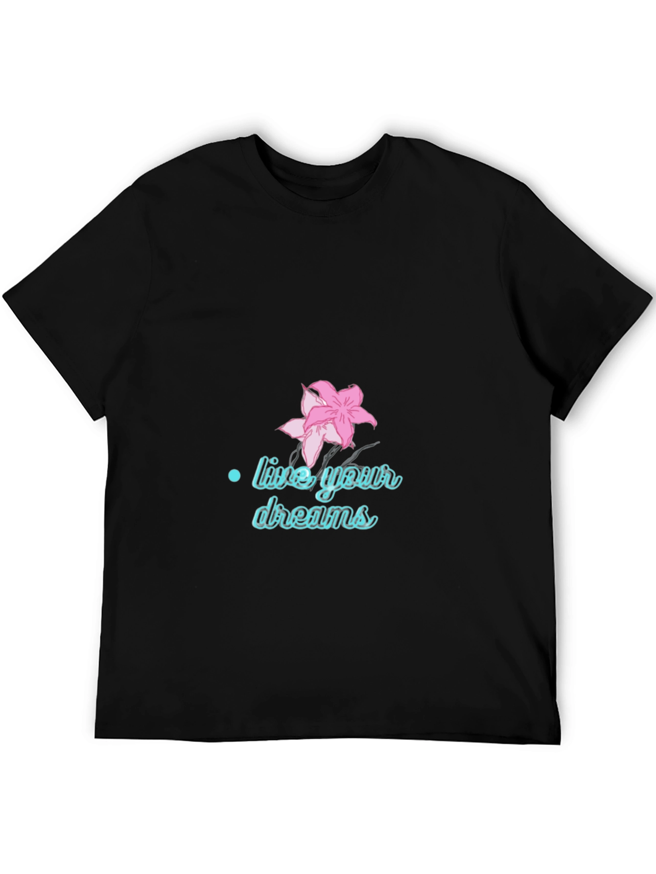 Black Live Your Dreams Graphic Tee - Black view 5