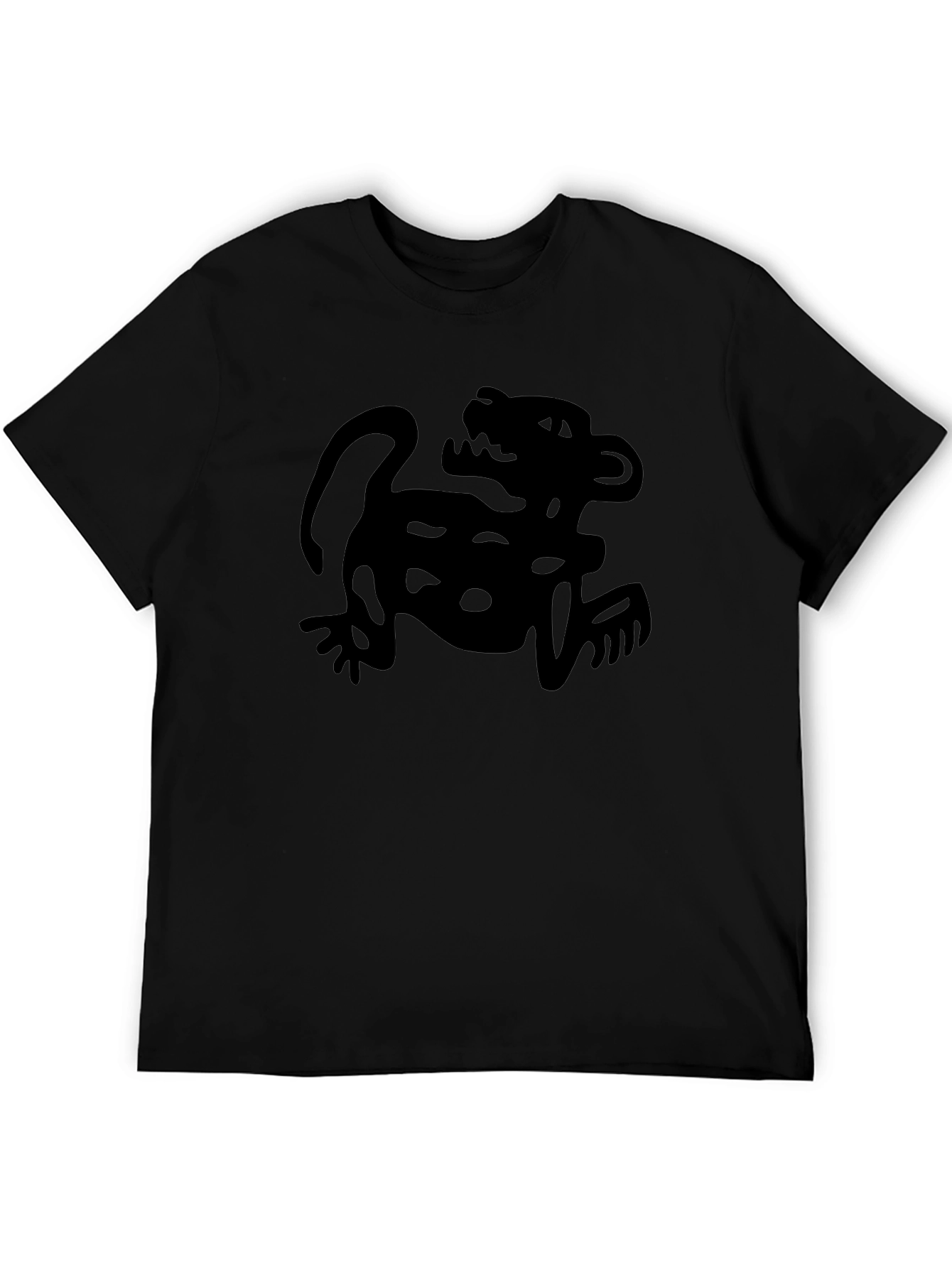 Black Black Jaguar Graphic Tee - Men's Crew Neck T-Shirt view 5