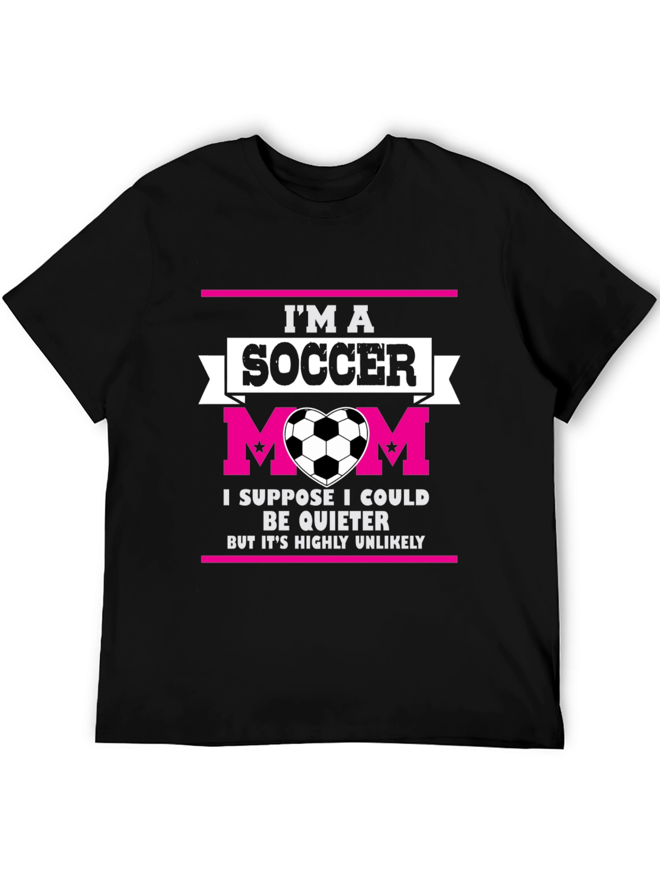 Black I'm a Soccer Mom T-Shirt view 5