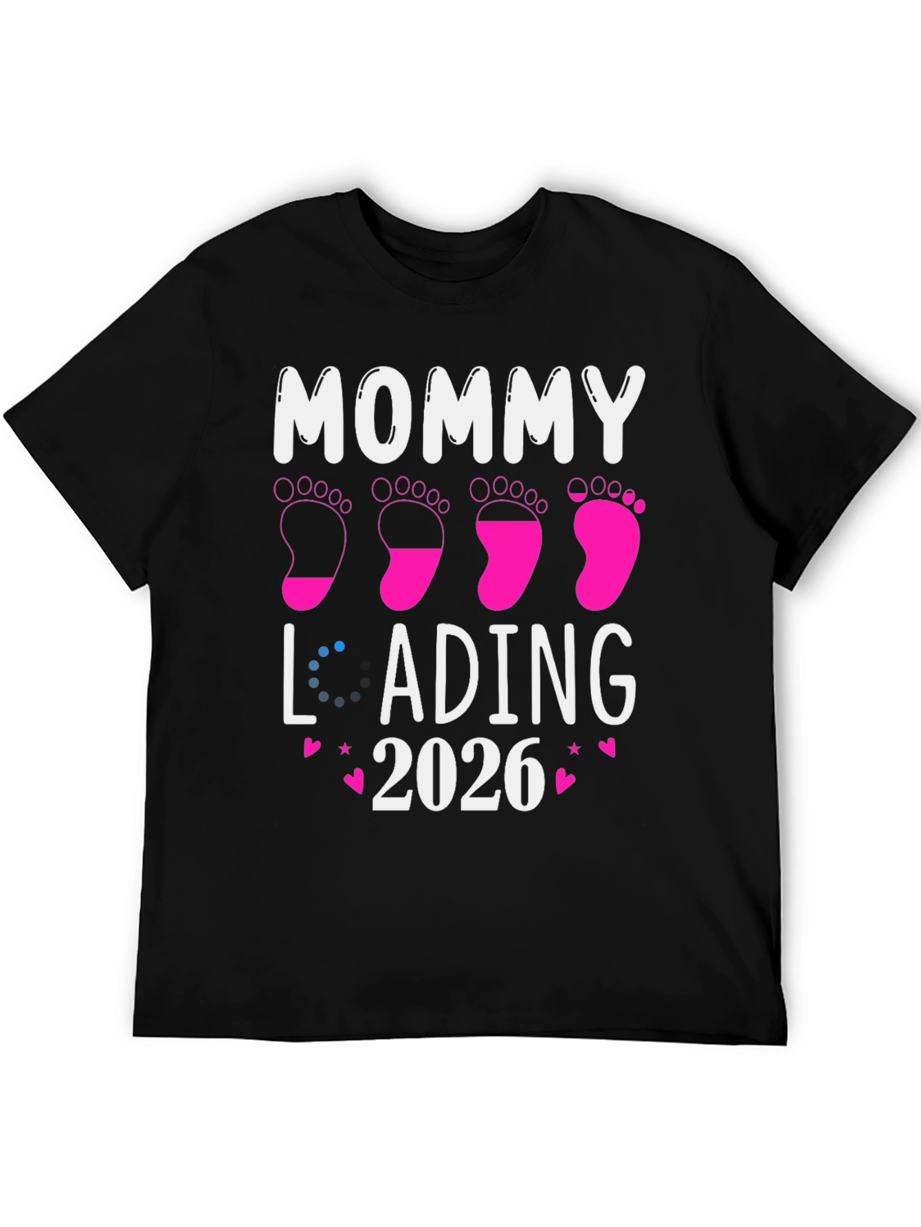 Mommy Loading 2026 Pregnancy Announcement T-Shirt - 5