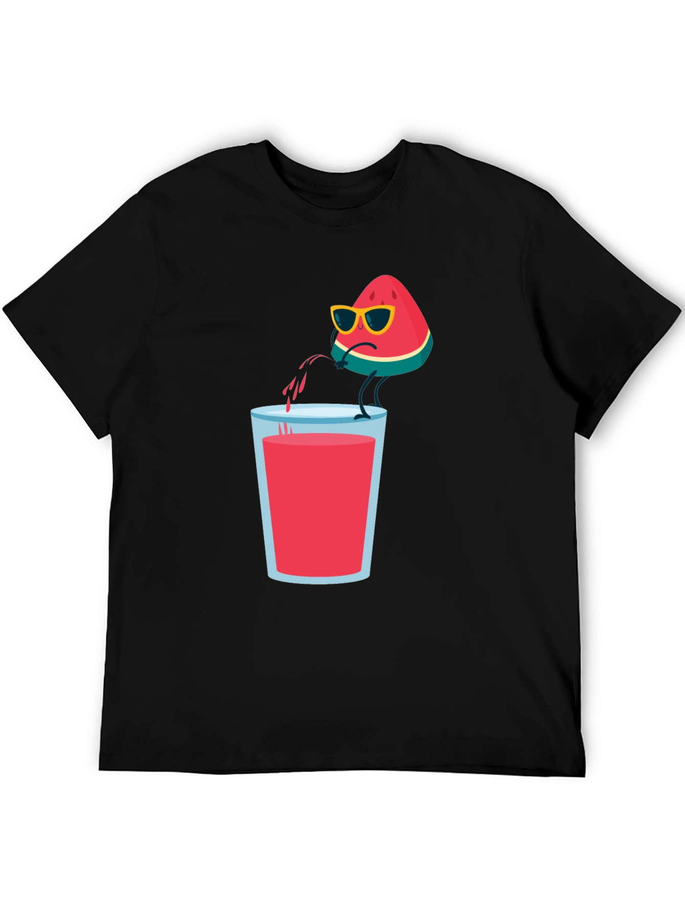 Black Cool Watermelon T-Shirt view 5
